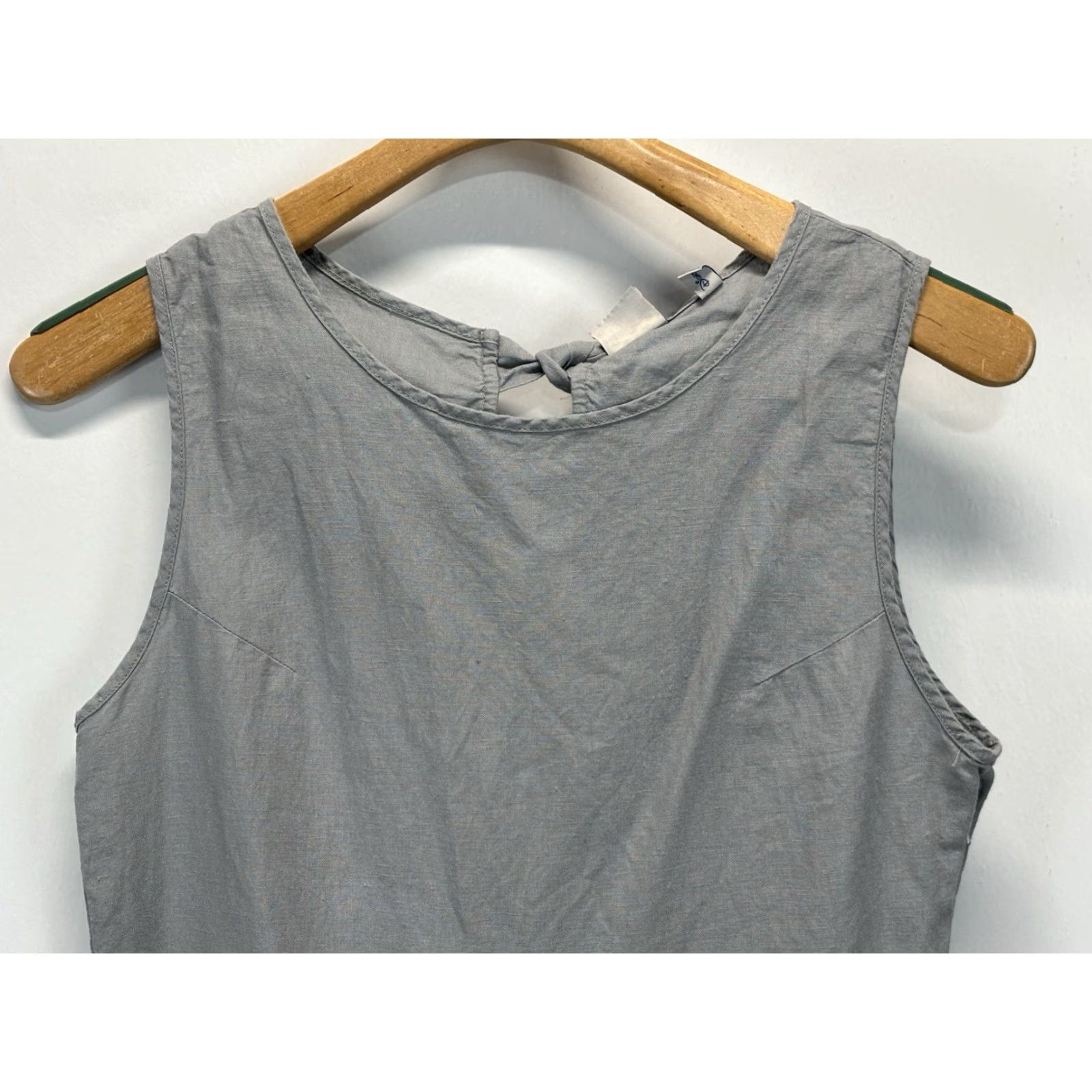 Junk Food VINTAGE Disney x Junk Food Mickey Mouse Romper Gray Linen Blend Pockets Womens Small Crew Neck Sleeveless 1 Piece rom Size 28" / US 6 / IT 42 - 2 Thumbnail