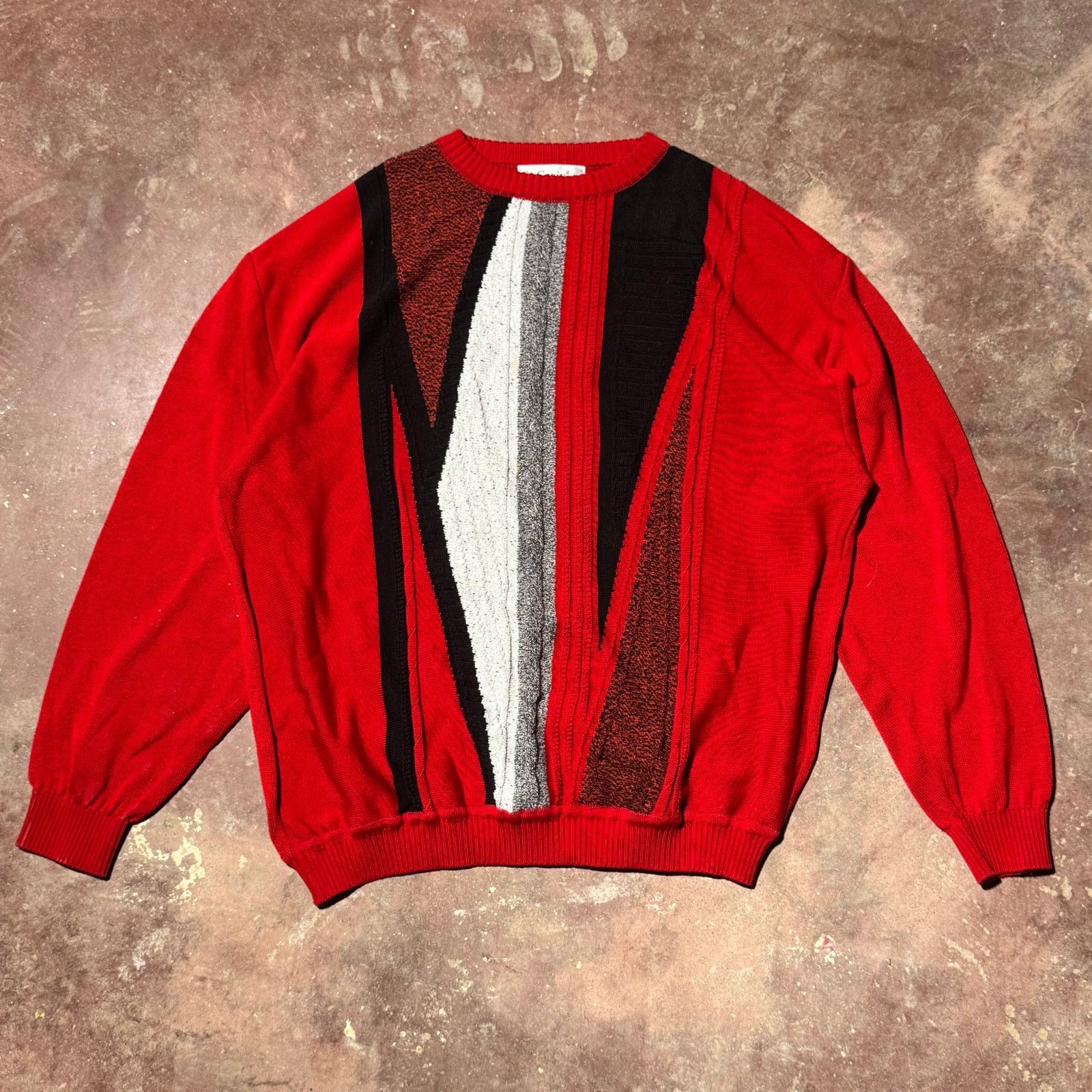 St. Croix 1990s St. Croix Red Knit Sweater Size US M / EU 48-50 / 2 - 1 Thumbnail