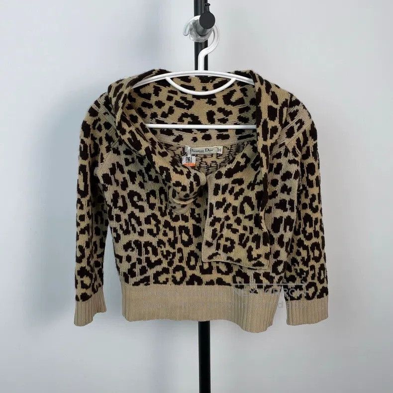 Dior Dior Leopard-print cashmere sweater Size XS / US 0-2 / IT 36-38 - 1 Thumbnail