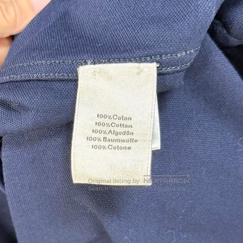 Hermes Hermes Navy Blue Short Sleeve Polo Shirt Size US XL / EU 56 / 4 - 4 Thumbnail