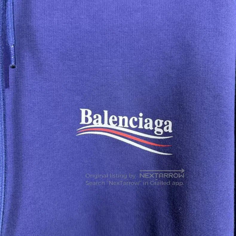 Balenciaga Balenciaga Dark Blue Coca-Cola Hooded Sweatshirt Size US S / EU 44-46 / 1 - 3 Thumbnail