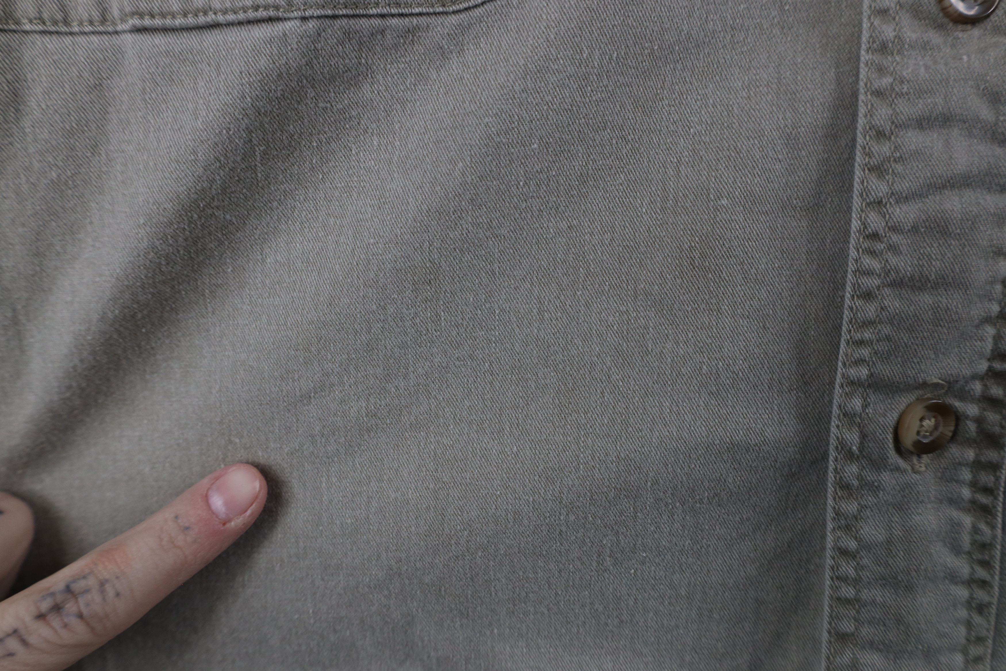 Vintage Vintage 90s Streetwear Stonewash Military Button Shirt Size US XL / EU 56 / 4 - 4 Thumbnail