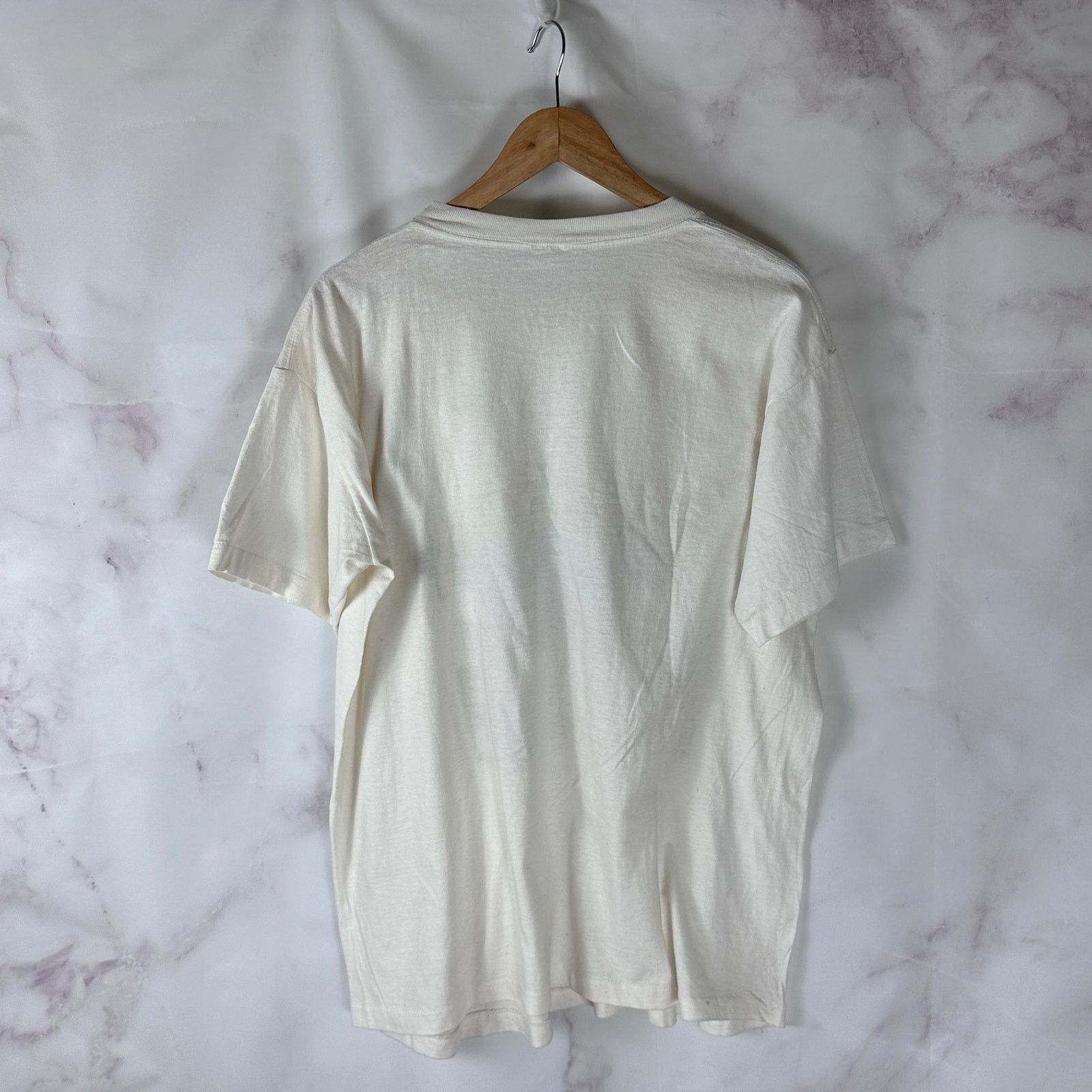 Vintage Flashdancers New York 80s White Graphic Tee Size US XL / EU 56 / 4 - 5 Thumbnail