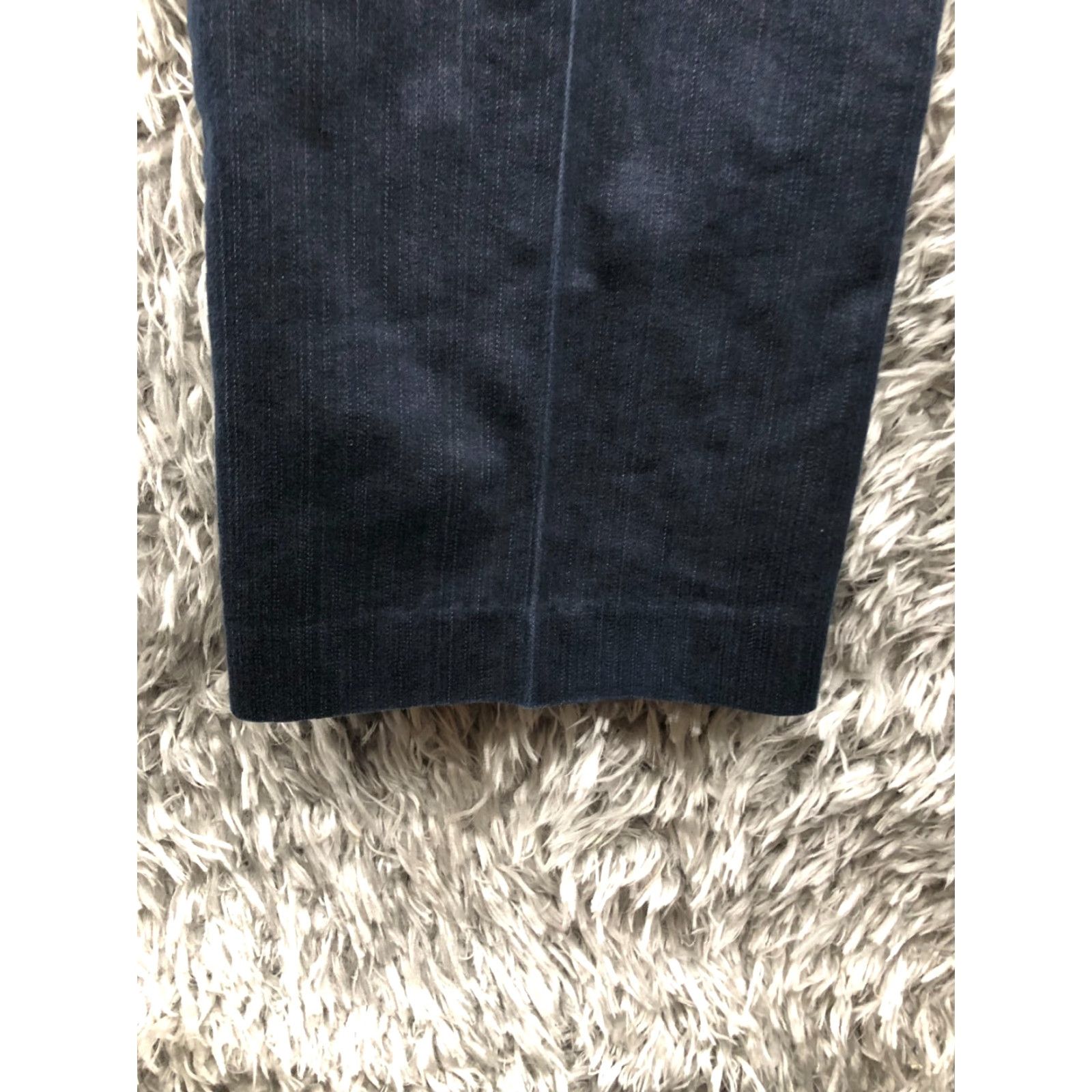 Vintage New York & Company Straight Pants Womens 8 Tall Mid Rise Dark Wash Blue Size 30" / US 8 / IT 44 - 7 Thumbnail