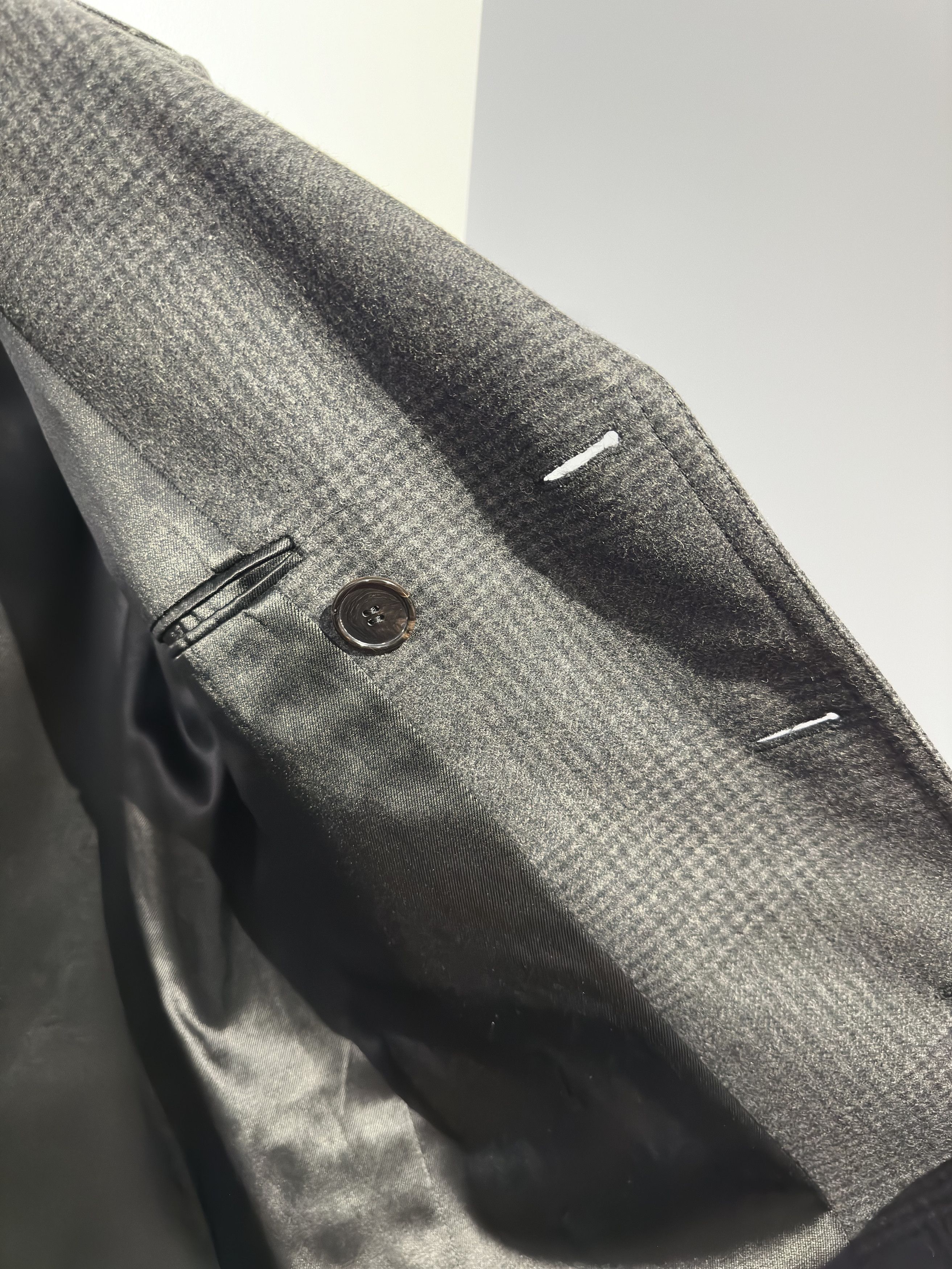 Saint Laurent Paris Saint Laurent FW15 Double-Breasted Wool Tube Coat Size US L / EU 52-54 / 3 - 5 Thumbnail