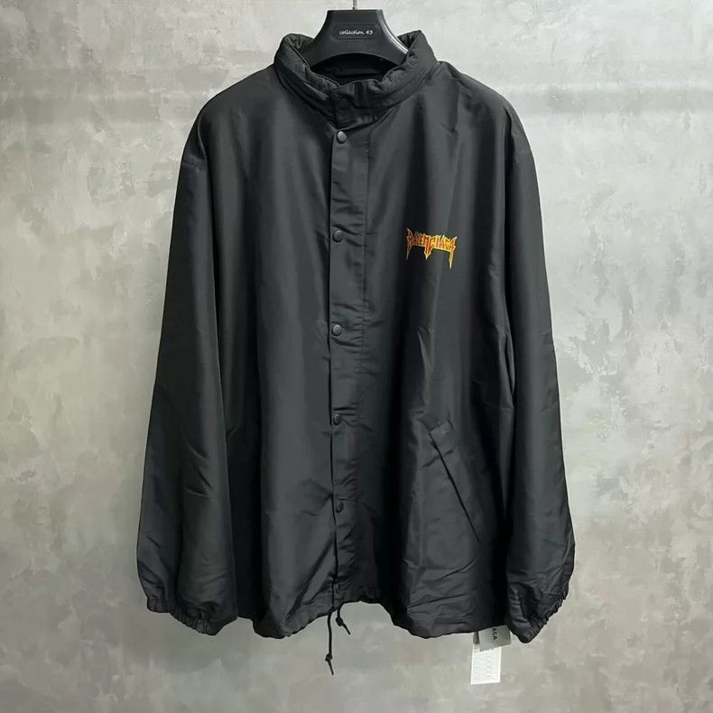 Balenciaga Balenciaga Black Rock Band Lightning Letter Logo Printed H Size US S / EU 44-46 / 1 - 1 Thumbnail
