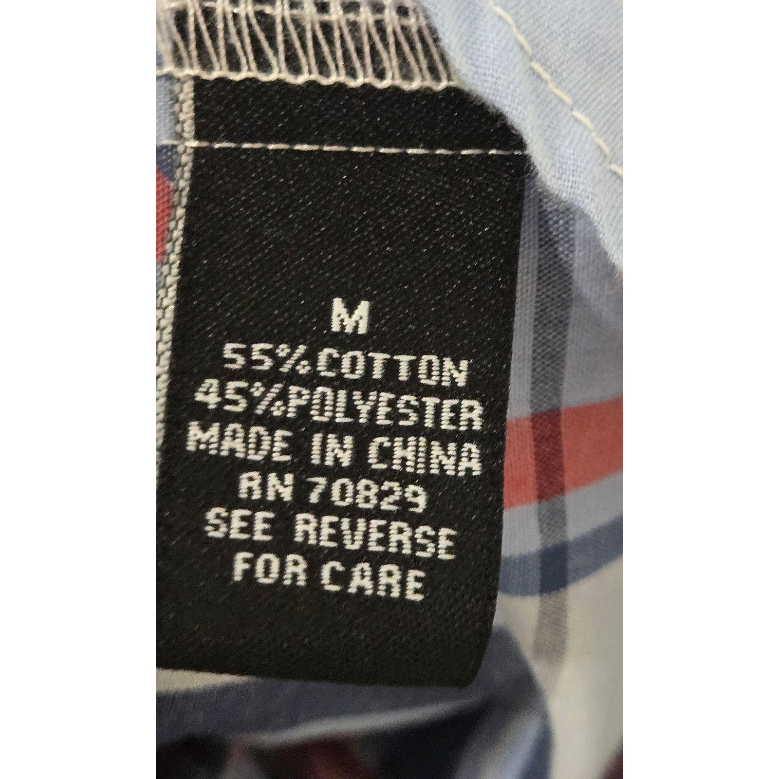 Carbon Carbon Blue Black Plaid Button Up Men's Shirt Medium Size US M / EU 48-50 / 2 - 4 Thumbnail