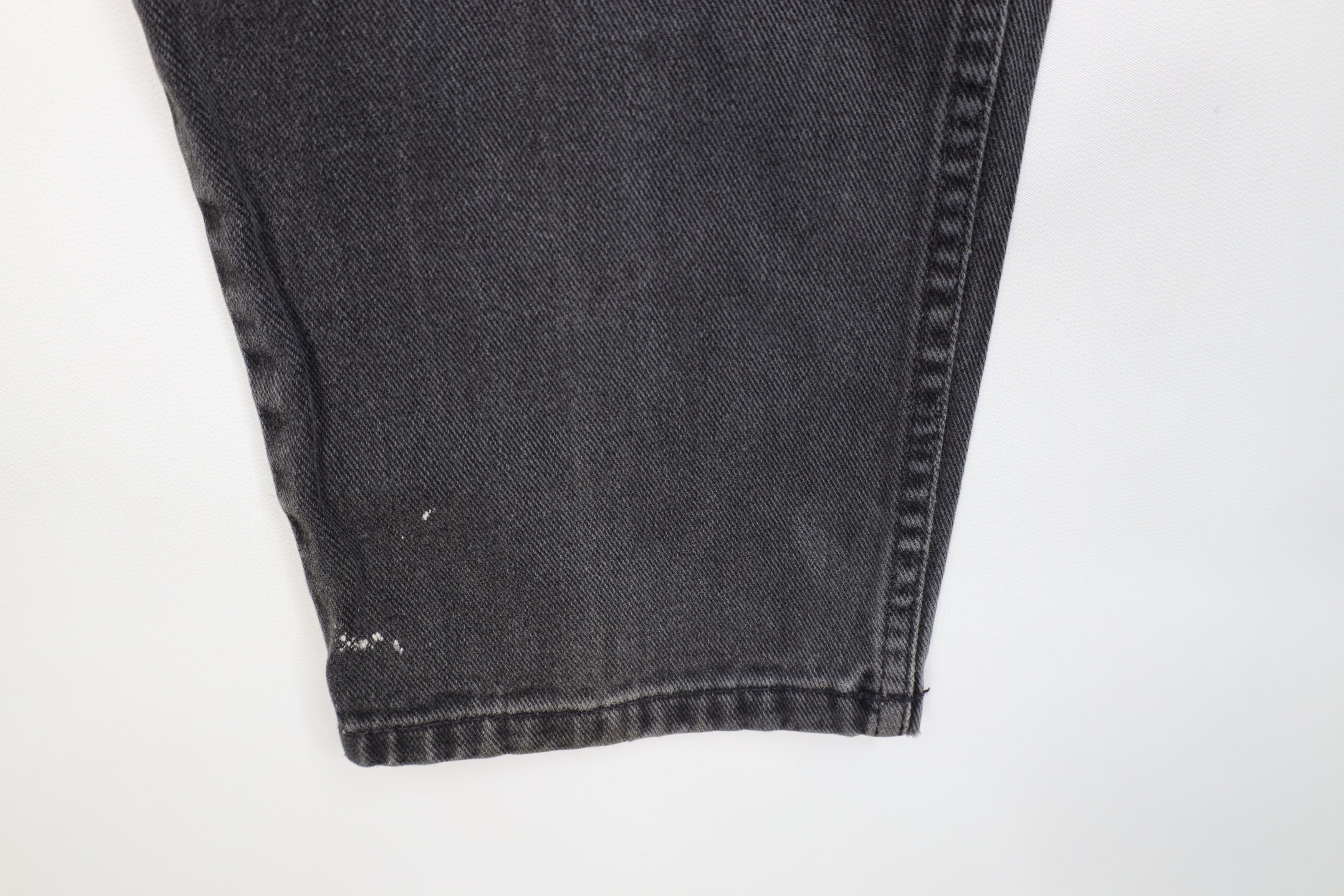 Guess Vintage 80s 90s Guess Tapered Leg Denim Jeans Black USA Size 29" - 5 Thumbnail