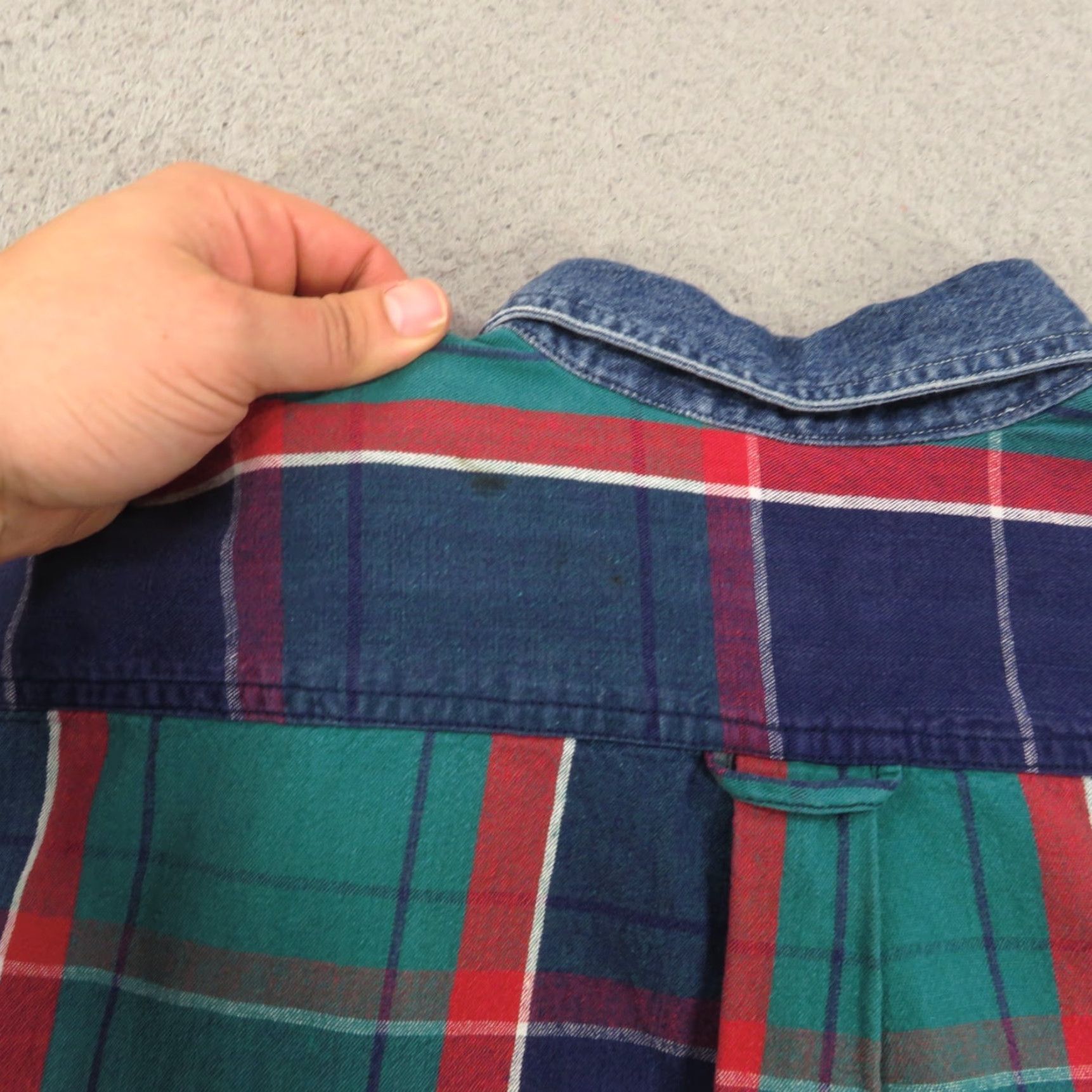American Eagle Outfitters VTG American Eagle Shirt Men Small Oversized 90s Denim Plaid Canvas Button-Up AE Size US S / EU 44-46 / 1 - 7 Thumbnail