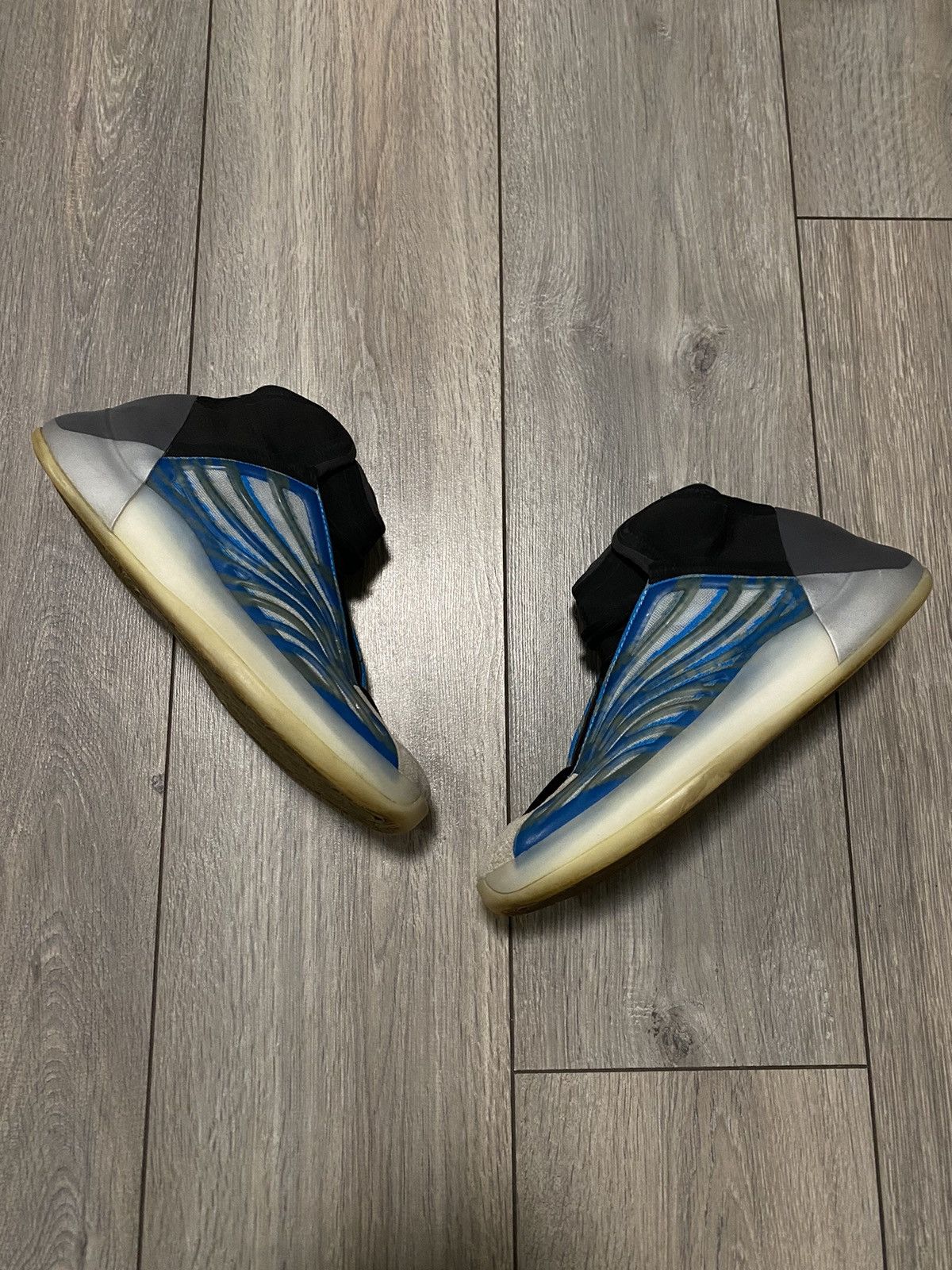 Adidas × Kanye West Adidas Yeezy Boost QNTM Frozen Blue Sneakers BSKTBL Y2K Dril Size US 7.5 / EU 40-41 - 2 Thumbnail