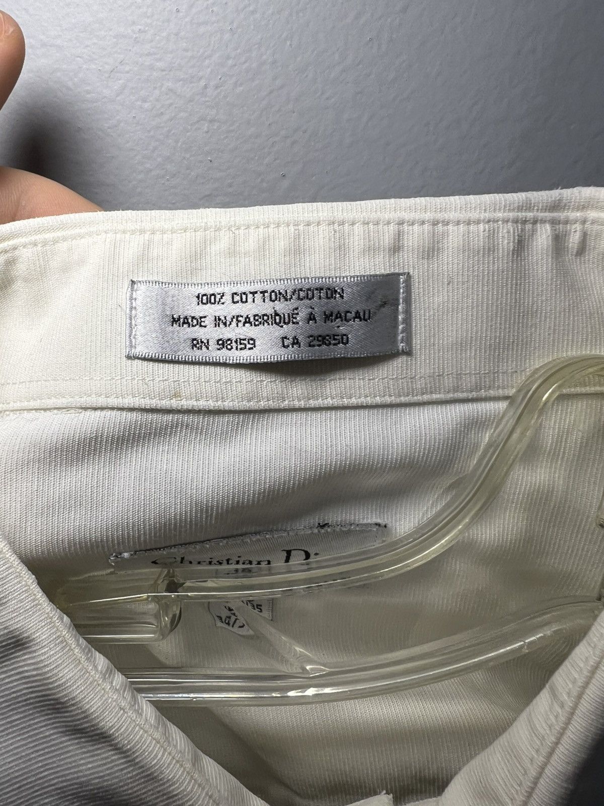 Dior Vintage Christian Dior 100%cotton button up longsleeve shirt Size US XL / EU 56 / 4 - 10 Thumbnail