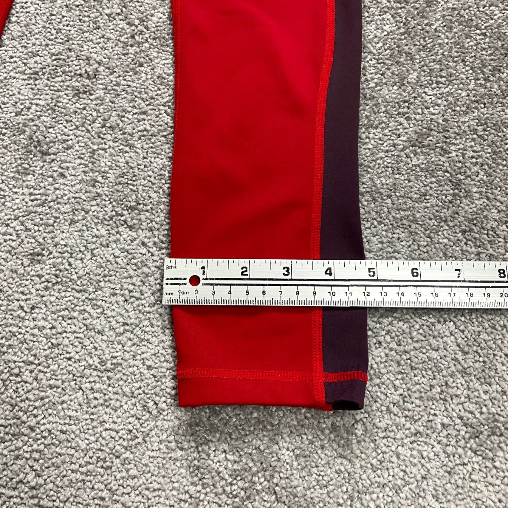 Vintage Zyia Active Compression Leggings Womens 6-8 Red High Rise Athletic Yoga 26x24 Size 28" / US 6 / IT 42 - 5 Thumbnail