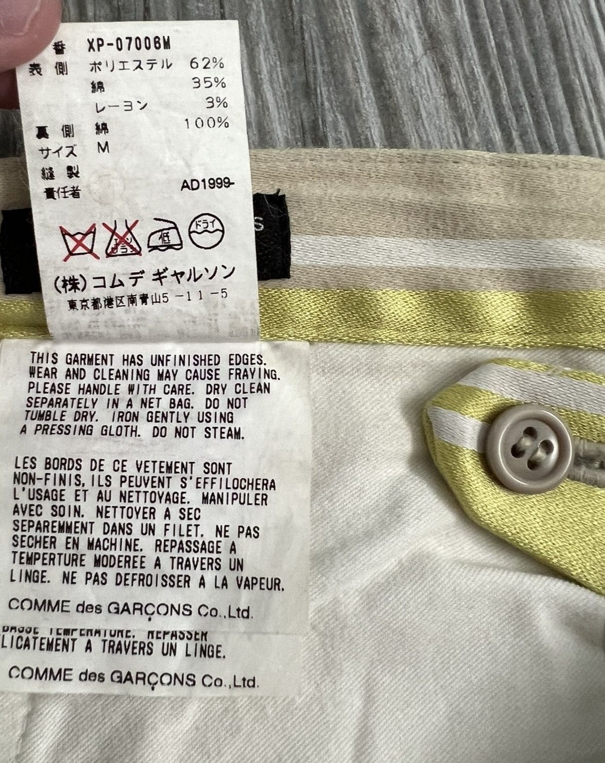 Comme des Garcons Homme Plus 1999 Comme Des Garcons Homme Plus RareRunway Patchwork Pants Size US 33 - 8 Thumbnail