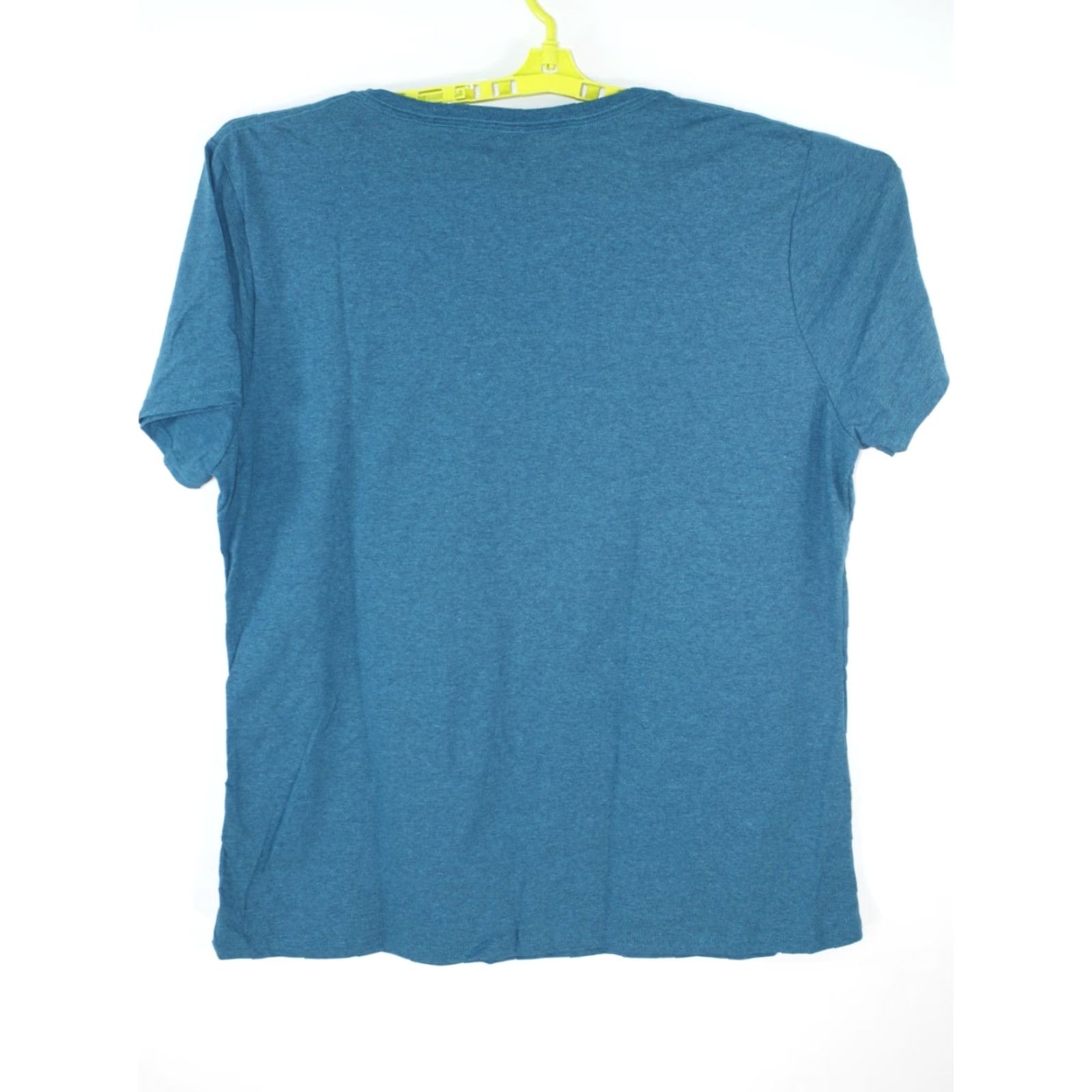 Jerzees Jerzees Women Shirt 3XL Blue V-Neck Short Sleeves Casual T Shirt Womens Size XXL / US 16-18 / IT 52-54 - 3 Thumbnail