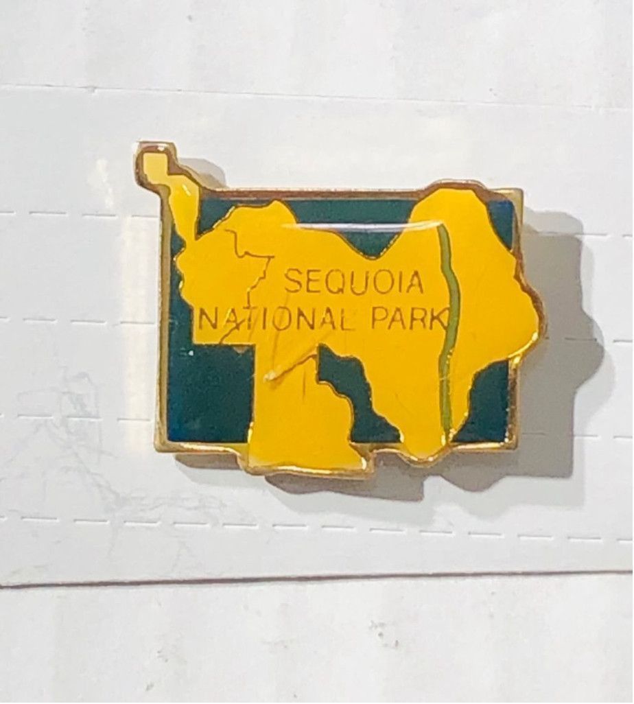 Vintage Vtge Sequoia National Park Adventure Pin Green Yellow Gold Size ONE SIZE - 1 Thumbnail