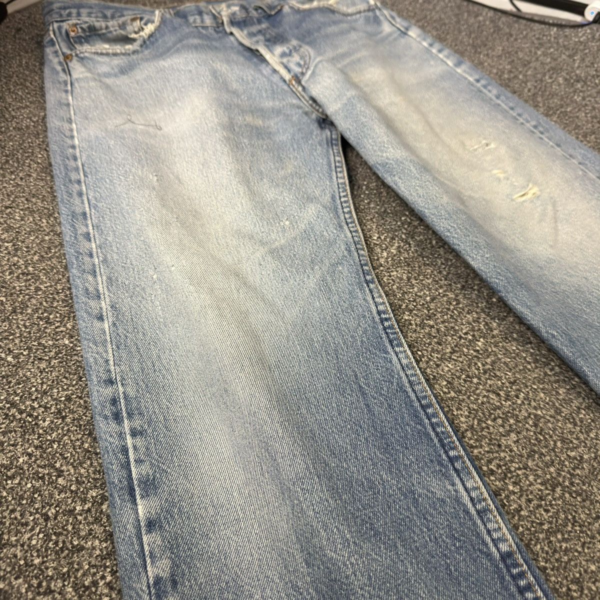 Levi's Y2K Style Levis 501 Acid Wash Ripped Denim Size US 34 / EU 50 - 5 Thumbnail
