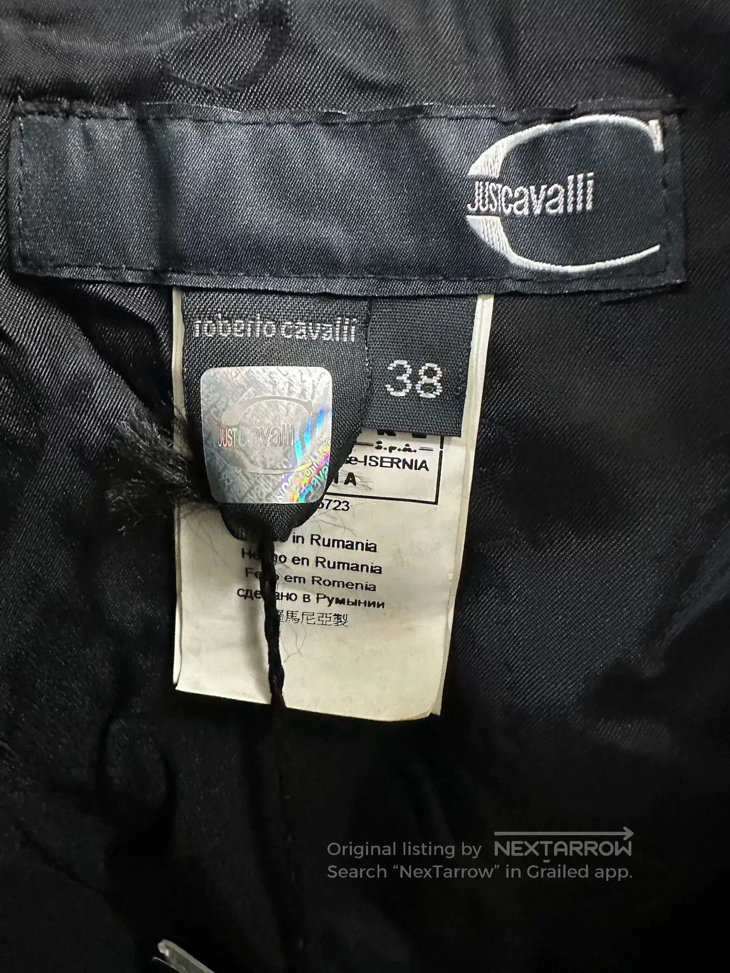 Roberto Cavalli Just Cavalli Ladies Leather Jacket. Size S / US 4 / IT 40 - 4 Thumbnail