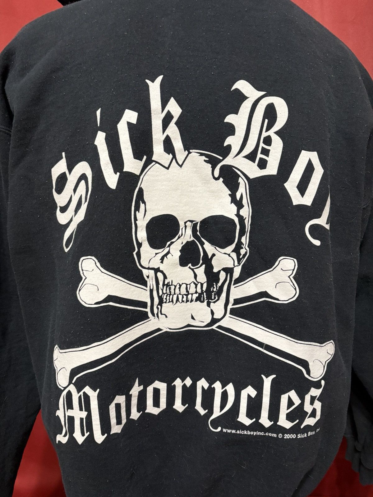 Vintage Vintage Sick Boy Hoodie Motorcycle Club Skull Flame Goth Boy Size US L / EU 52-54 / 3 - 6 Thumbnail