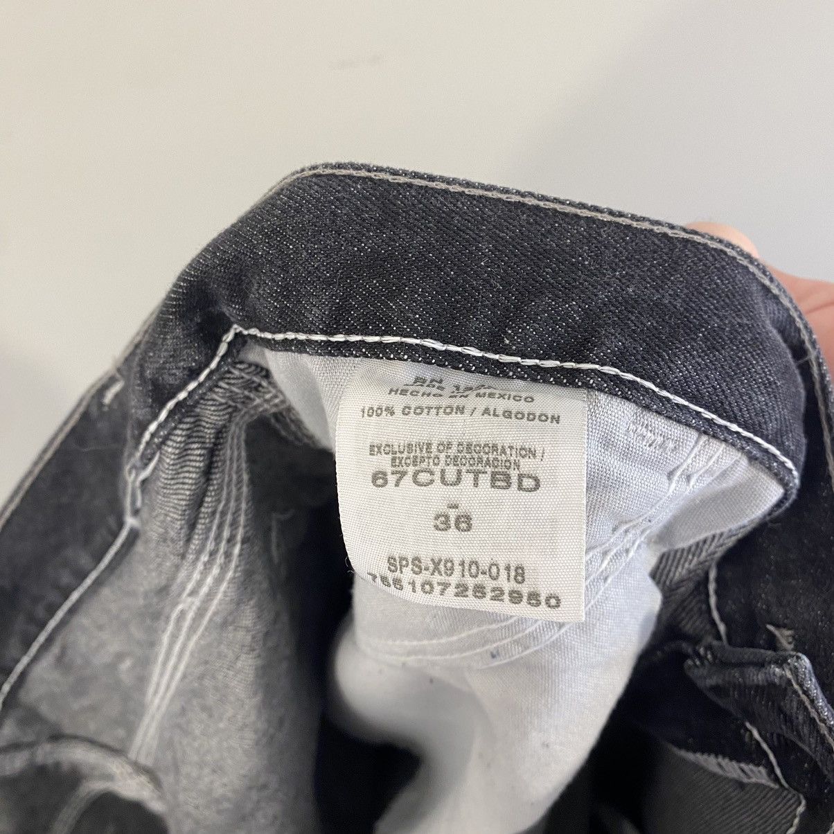 Vintage × Wrangler Vintage Wrangler Denim Carpenter Jorts Faded Black Size US 36 / EU 52 - 5 Thumbnail