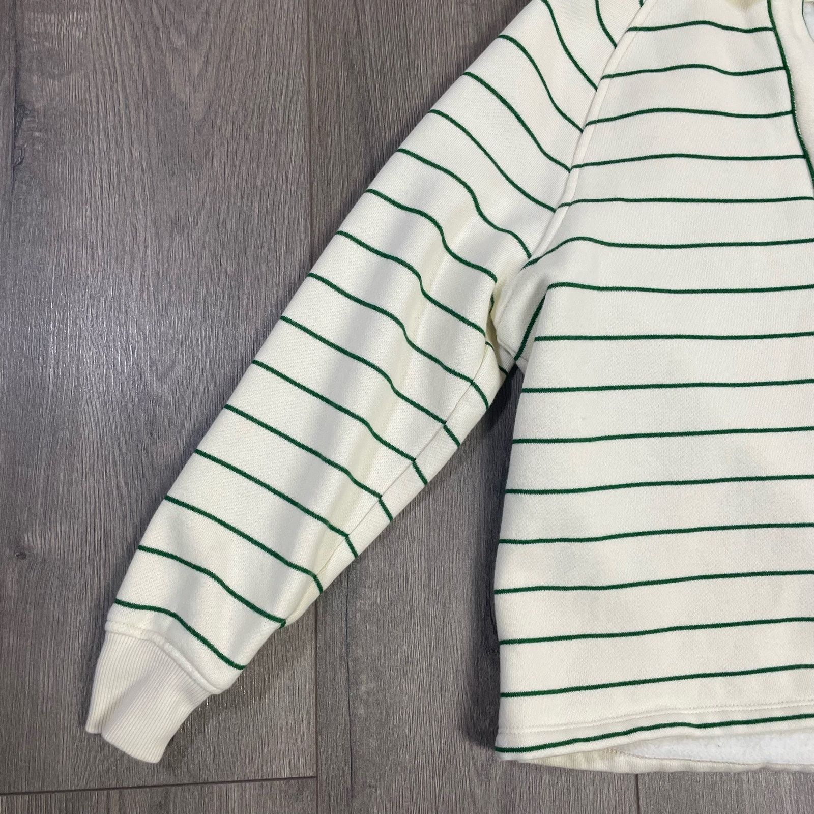 Madewell Madewell Betterterry Polo Striped Sweatshirt US Women's XS Size XS / US 0-2 / IT 36-38 - 2 Thumbnail