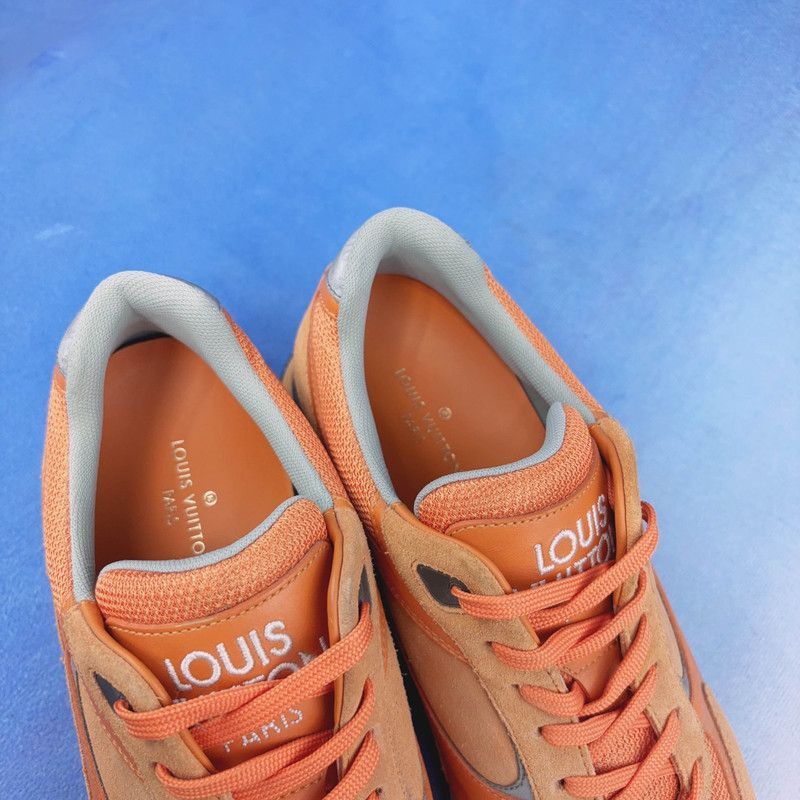Louis Vuitton Louis Vuitton Suede Running Shoes in Orange - Size US 9 / EU 42 - 9 Thumbnail