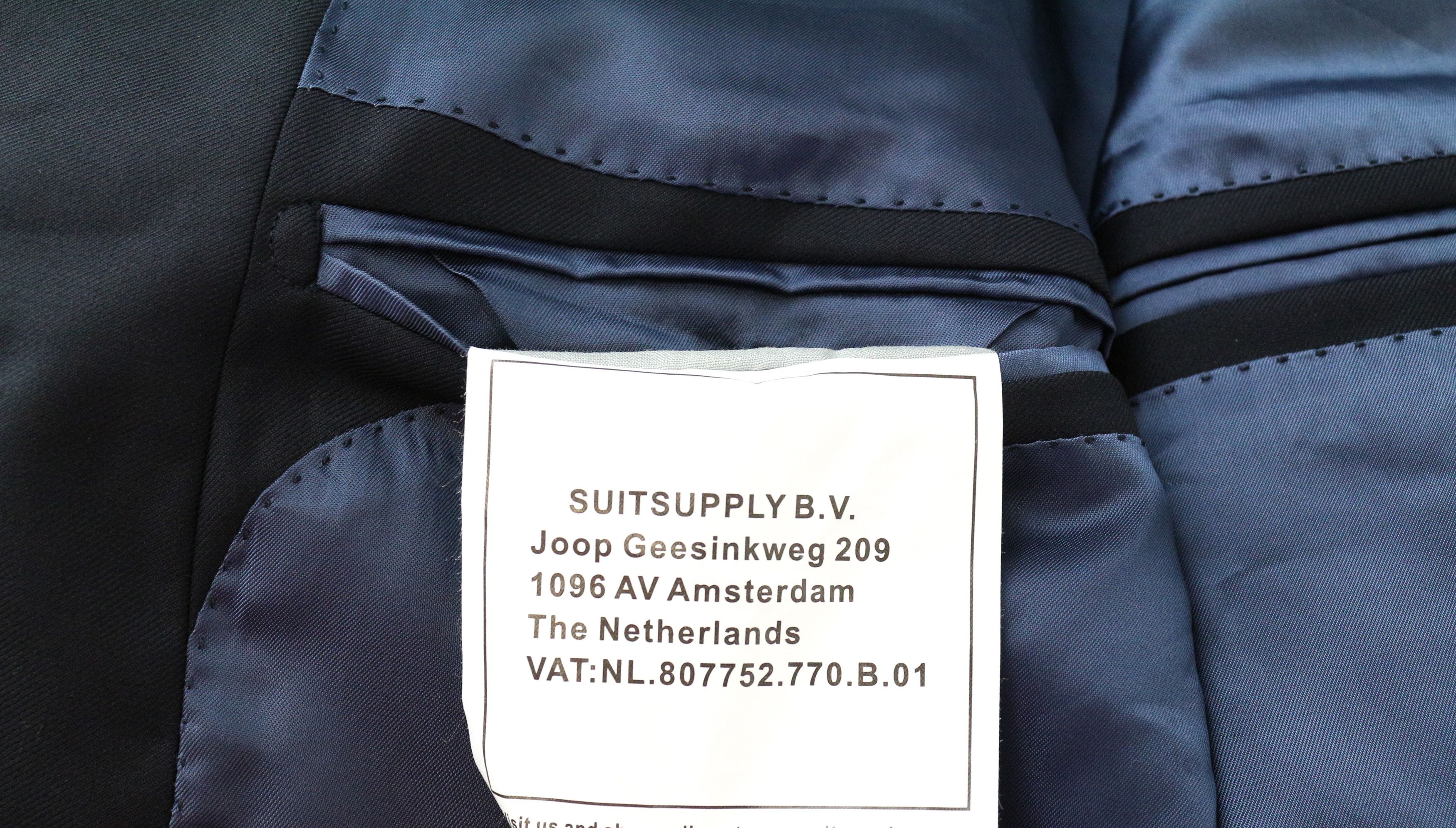 Suitsupply UK46R Dark Blue Wool Blazer 60660 Size 46R - 7 Thumbnail