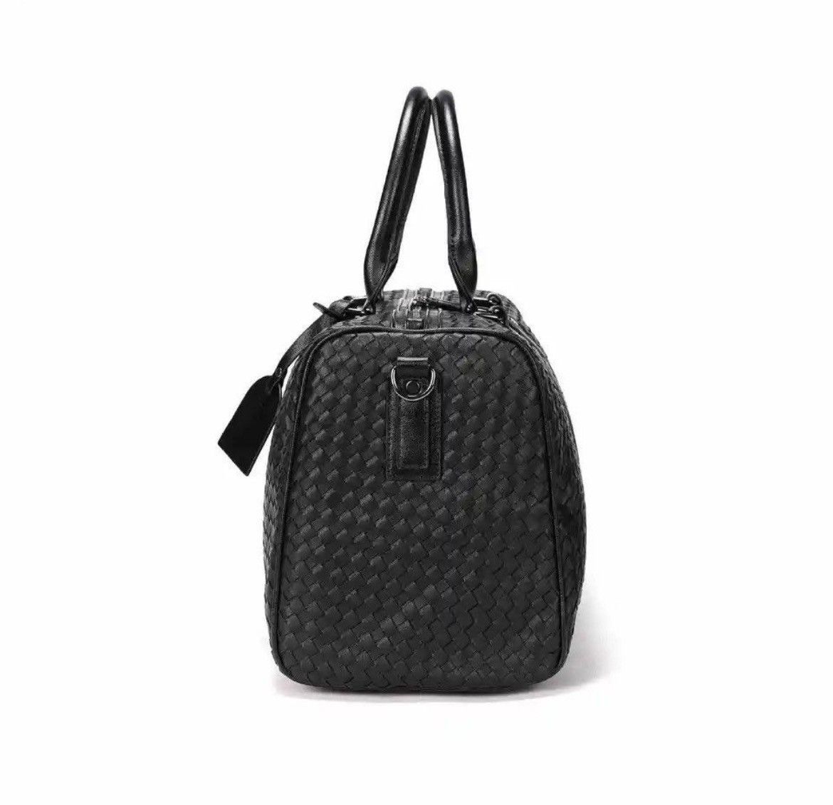 Japanese Brand × Vintage Outdoor retro woven travel duffle bag pu leather Size ONE SIZE - 4 Thumbnail