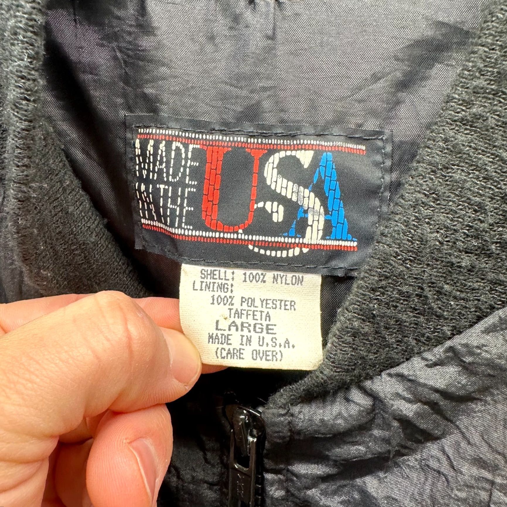 Vintage VINTAGE Luxor Jacket Mens Large Black Satin Bomber Made in USA Las Vegas 80s Size US L / EU 52-54 / 3 - 5 Thumbnail