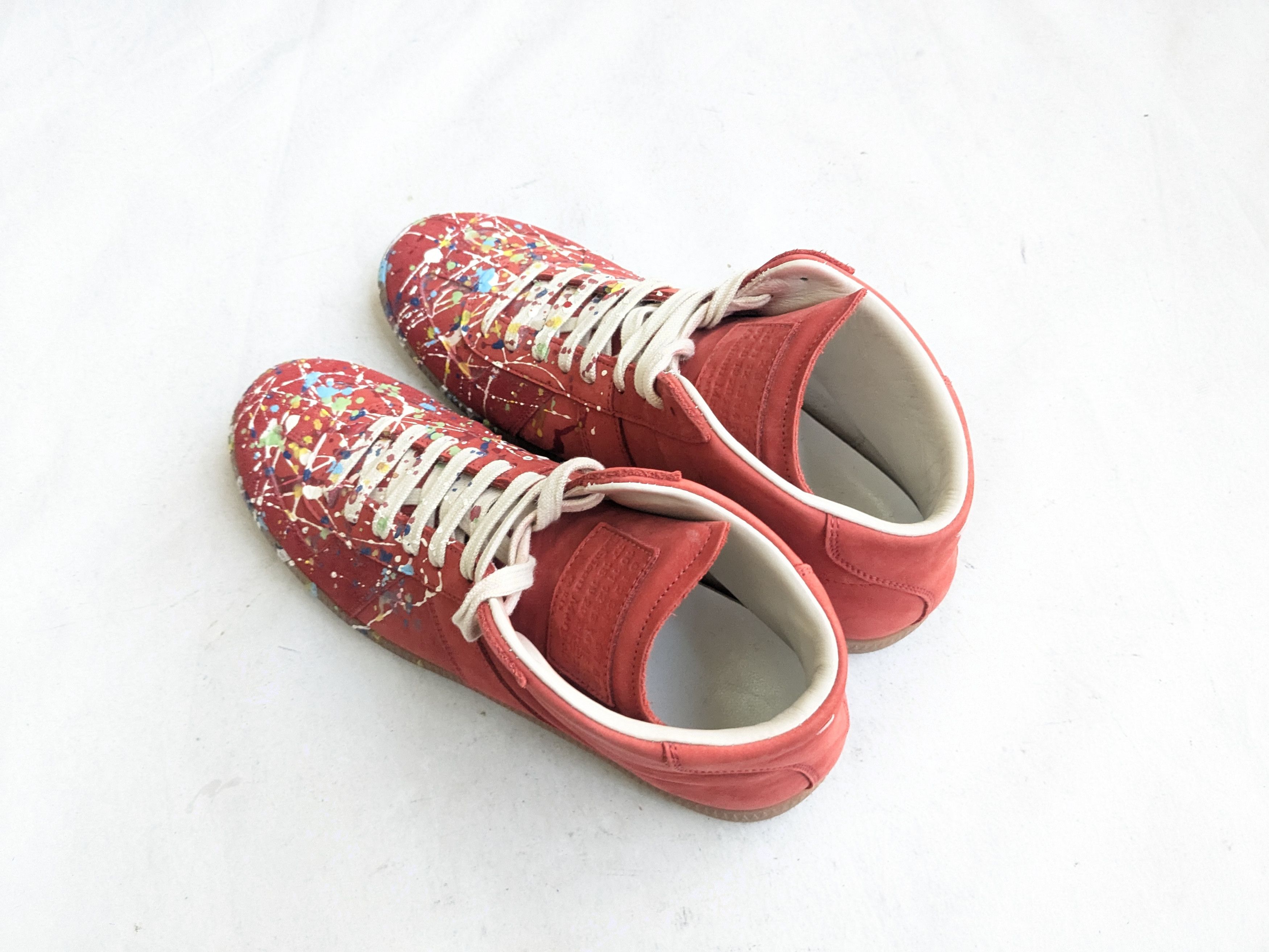 Maison Margiela Maison Margiela GAT Replica Red Paint Splatter 9 42 Size US 9 / EU 42 - 12 Thumbnail
