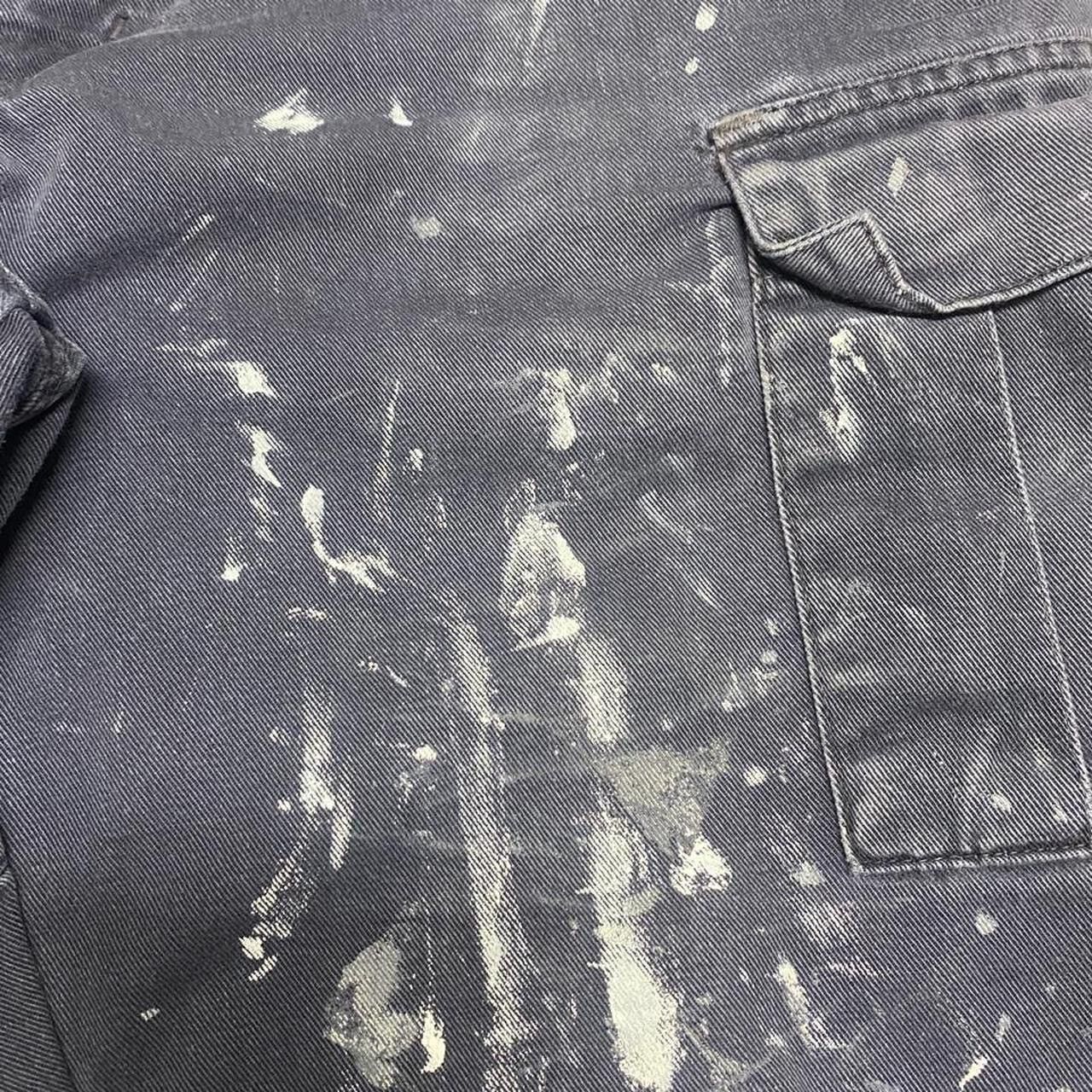 Other Vintage cargo pocket navy canvas paint splattered shorts Size US 31 - 2 Thumbnail