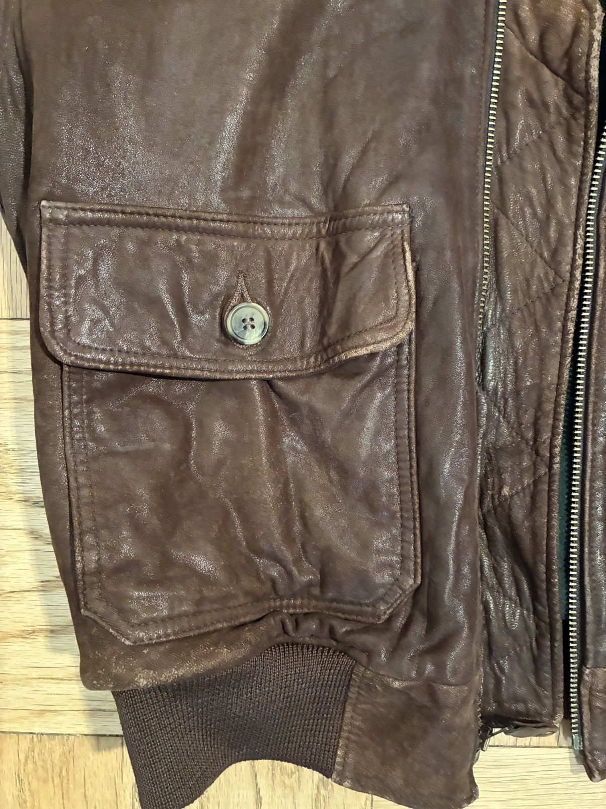 Other Vintage Leather Flight Jacket Size US M / EU 48-50 / 2 - 4 Thumbnail