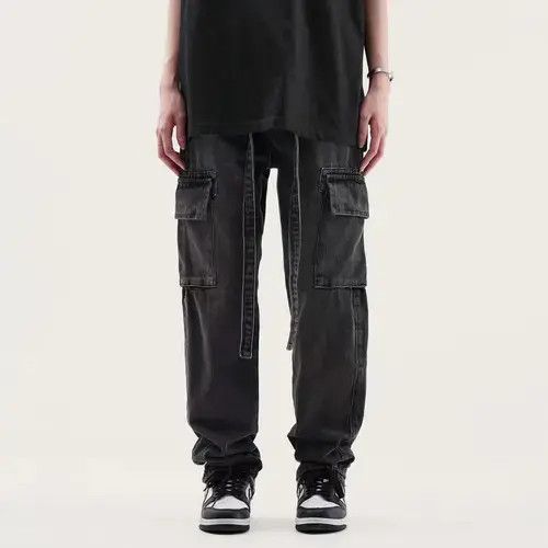 Japanese Brand Vintage multi-pocket cargo jeans Size US 32 / EU 48 - 2 Thumbnail