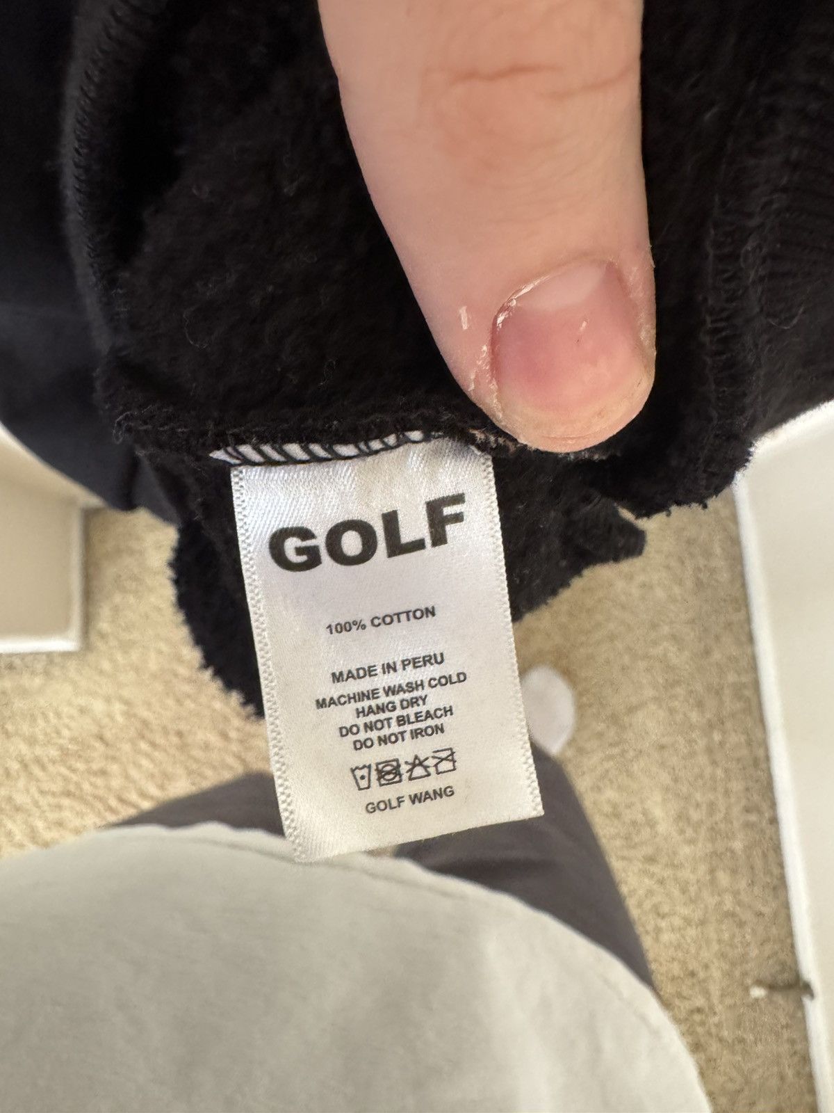 Golf Wang Golf Wang Black Color Block Logo Embroiderer Sweatshirt Size US XL / EU 56 / 4 - 4 Thumbnail