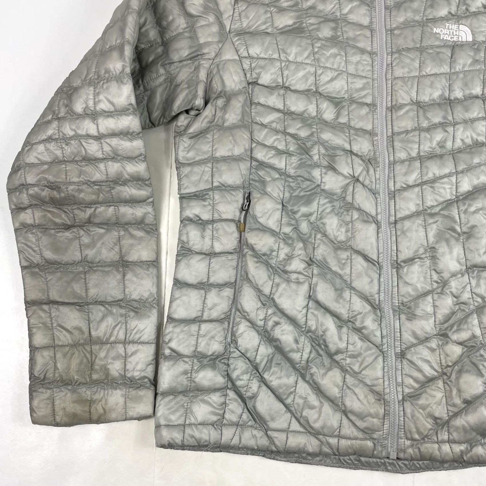 The North Face The North Face Womens Medium Gray Thermoball Puffer Jacket Size M / US 6-8 / IT 42-44 - 5 Thumbnail