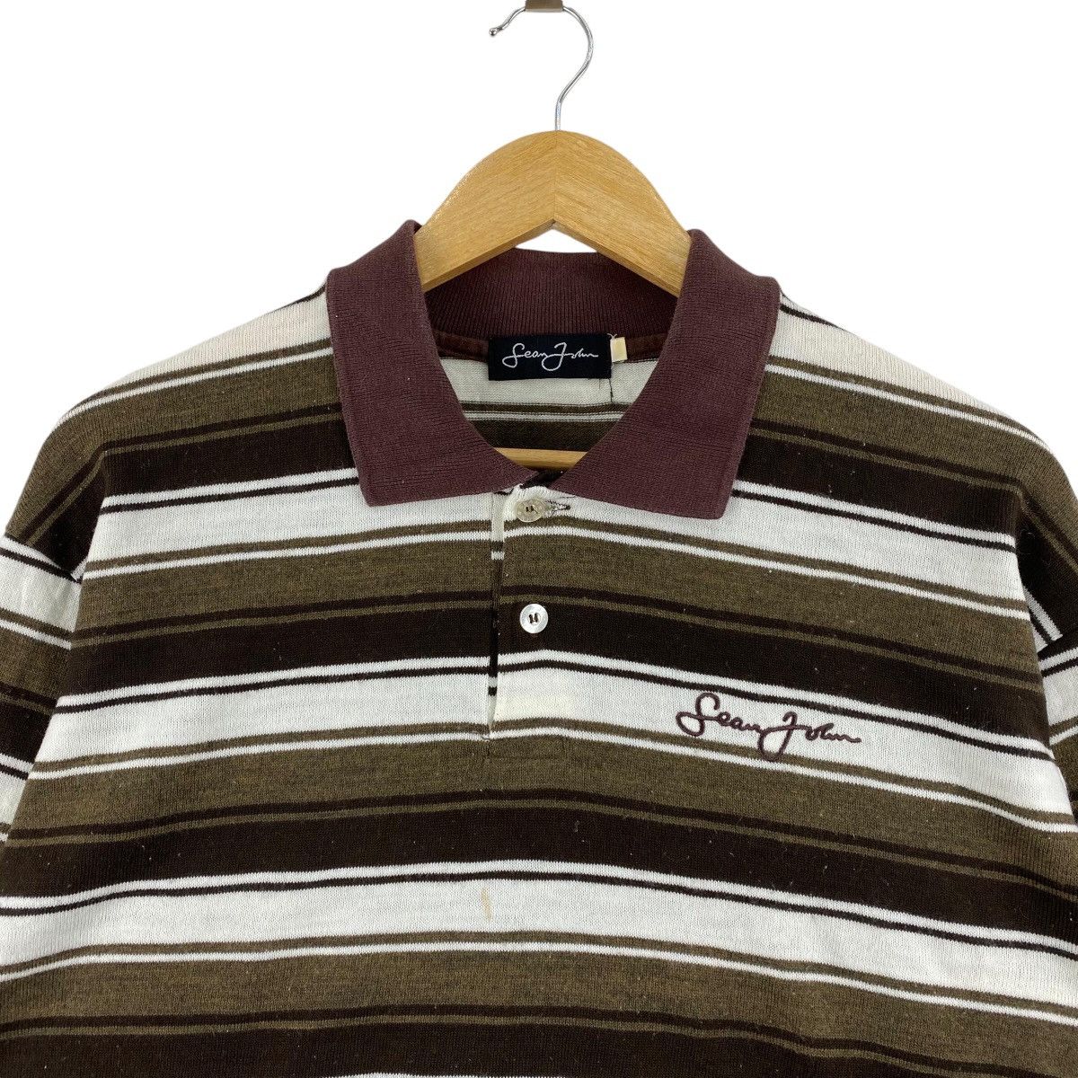 Sean John SEAN JOHN Polos Stripes Hiphop Swag Lolife Size US XL / EU 56 / 4 - 2 Thumbnail