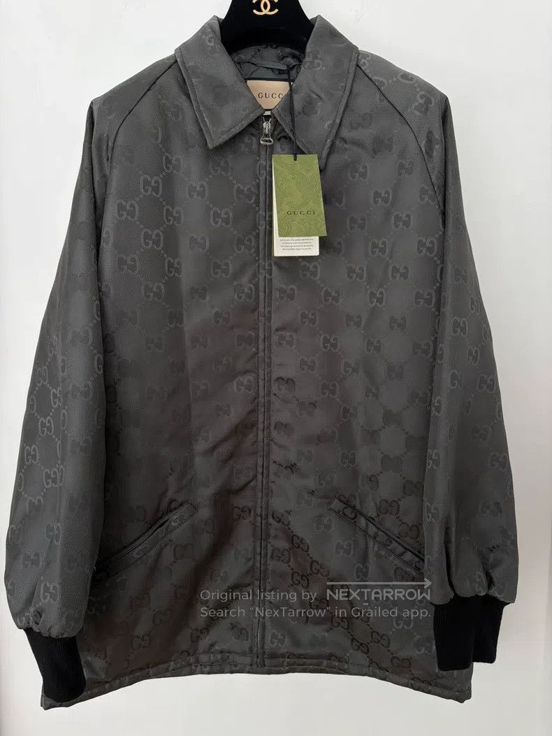 Gucci Gucci Dark gray silver dark pattern full print logo cotton Size US S / EU 44-46 / 1 - 1 Thumbnail