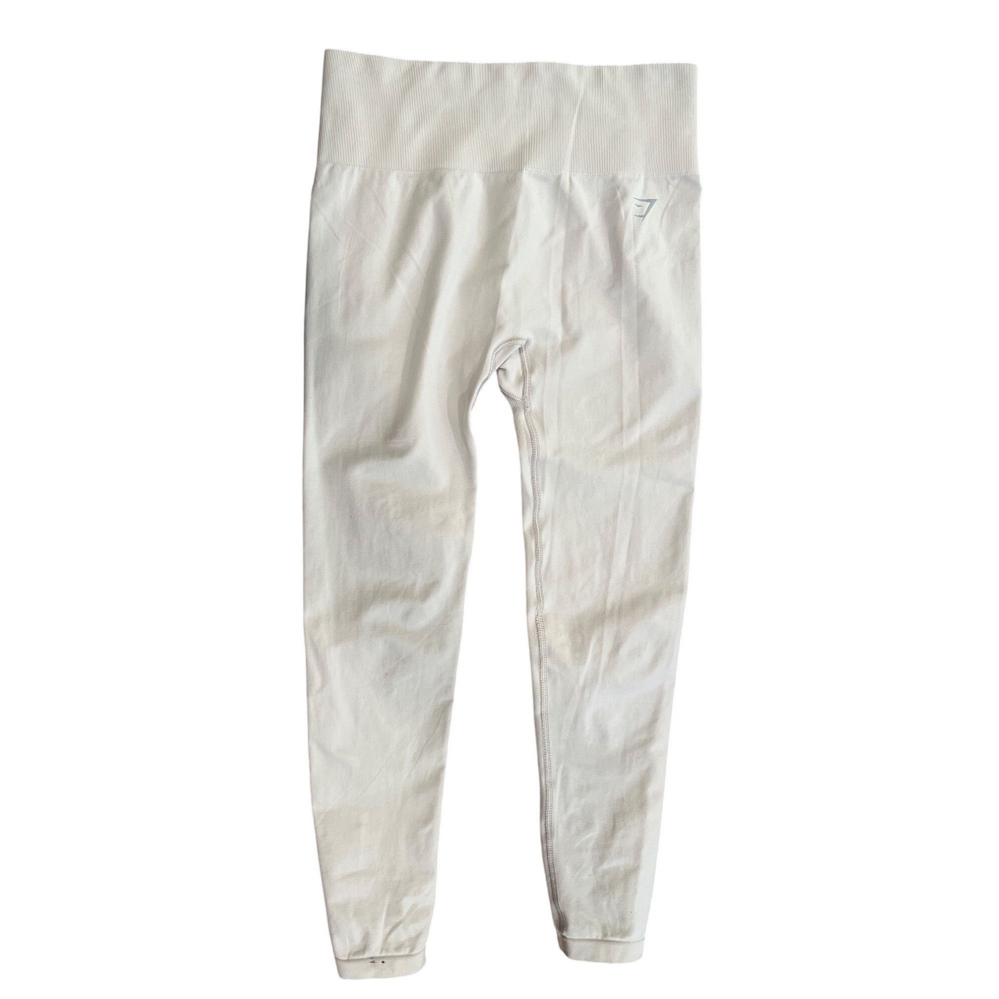 Gymshark Gymshark Womens High-Waisted Cream Leggings S Seamless Stret Size 26" / US 2 / IT 38 - 3 Thumbnail