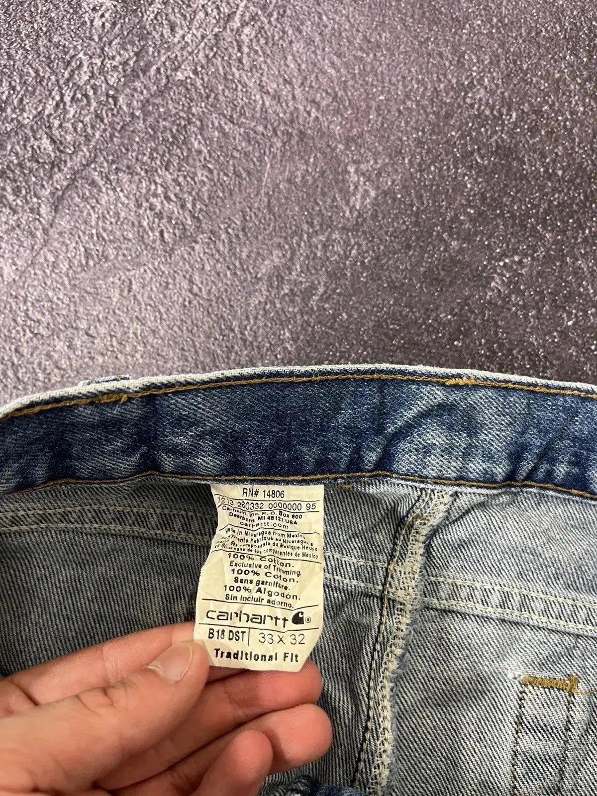 Carhartt × Vintage Vintage Carhartt Blue Denim Work Hype Straight Fit Jeans Size US 33 - 9 Thumbnail