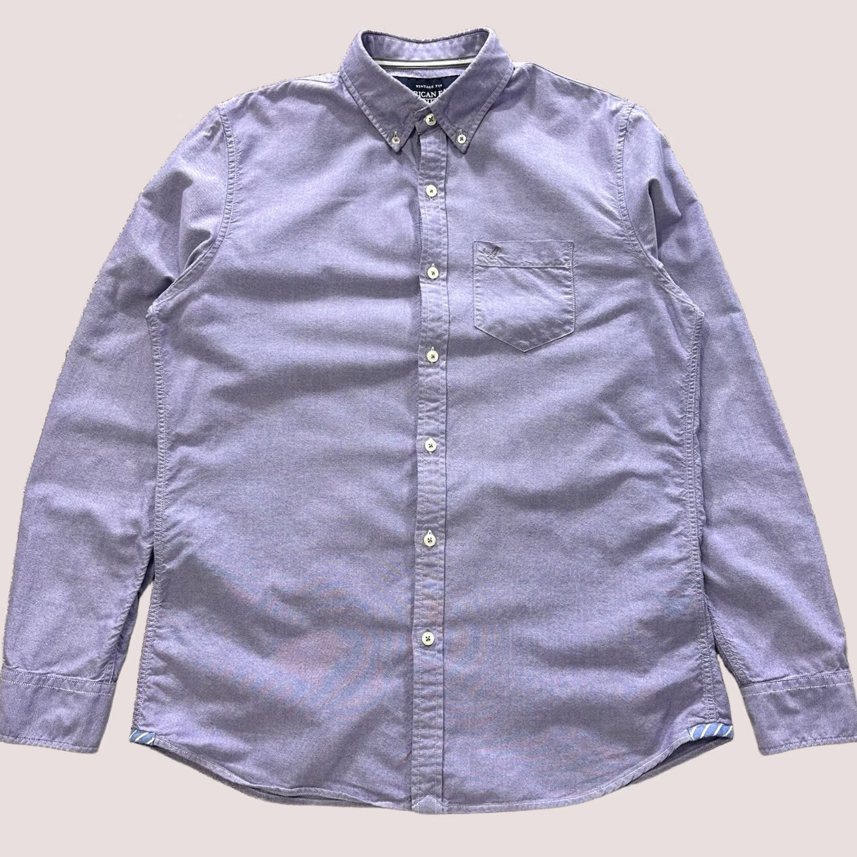 American Eagle Outfitters American Eagle Outfitters Button-Up Shirt Mens M Vintage Purple Long Sleeve Size US M / EU 48-50 / 2 - 1 Thumbnail