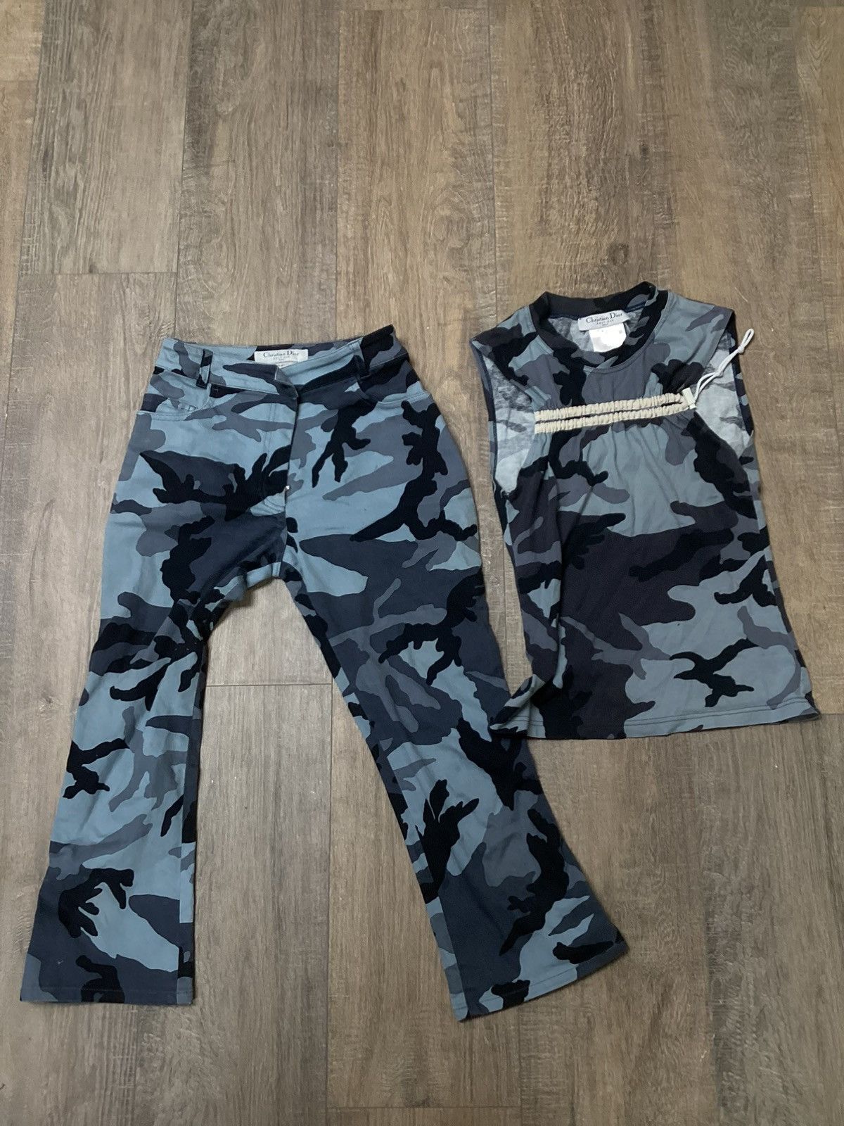 Dior × Vintage 2001 Christian Dior Camo tank Size M / US 6-8 / IT 42-44 - 5 Thumbnail