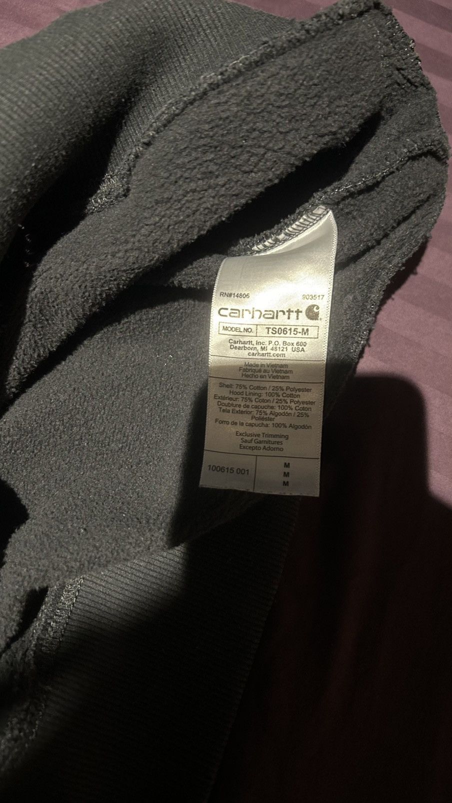 Carhartt Black Carhartt Hoodie M Size US M / EU 48-50 / 2 - 7 Thumbnail