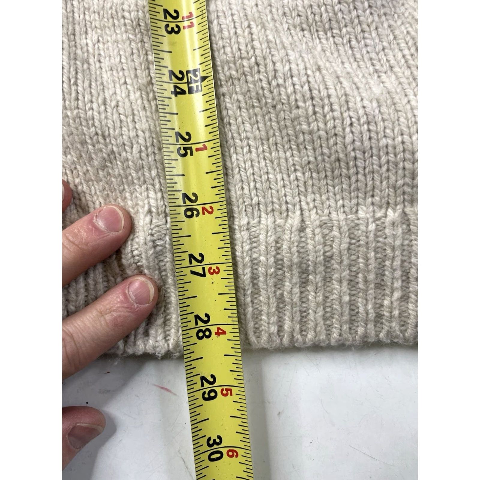 J.Crew VINTAGE J.CREW Cardigan Knit Wool Blend Shawl Collar Medium Beige Mens M Sweater Size US M / EU 48-50 / 2 - 5 Thumbnail