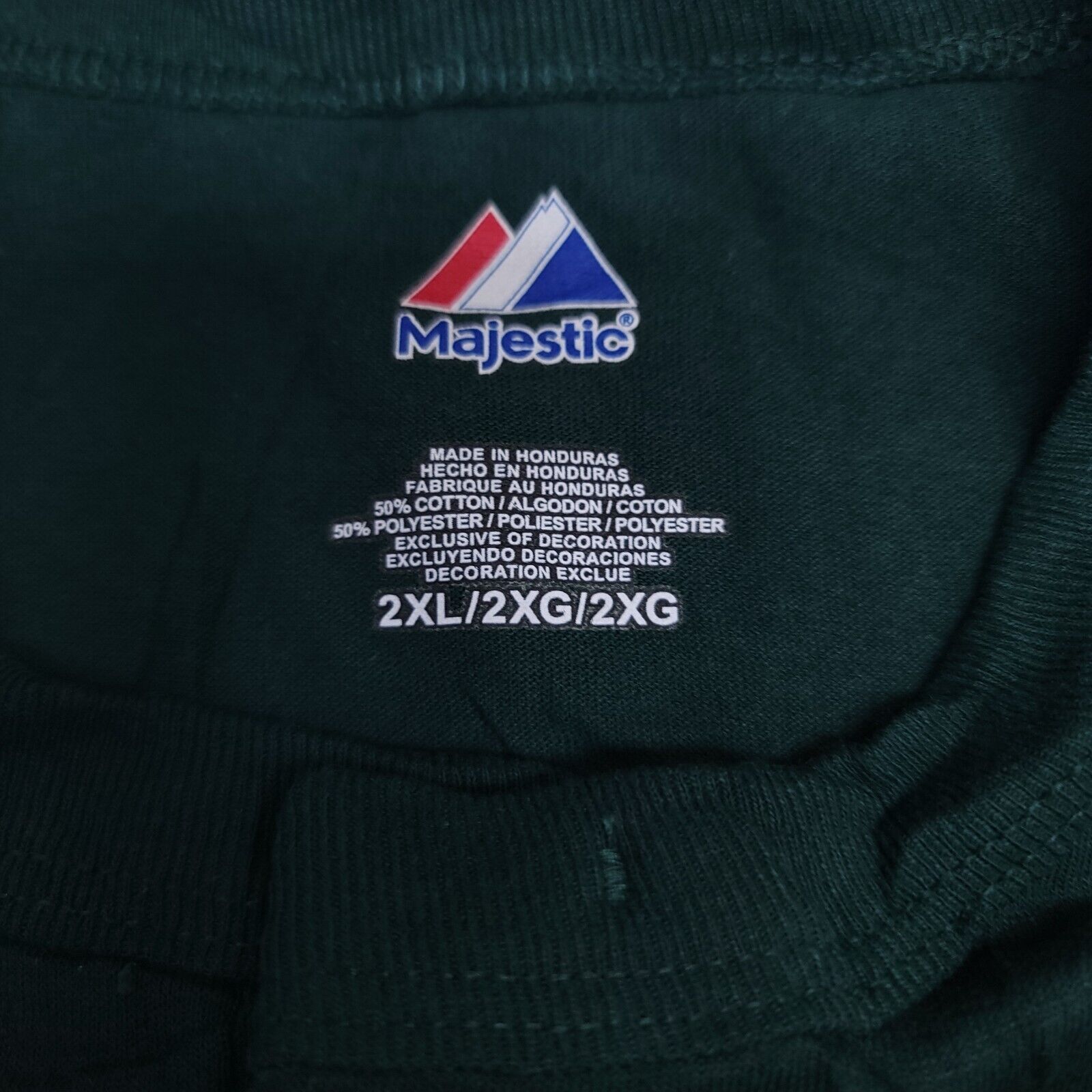 Majestic Majestic Athletics Casual Graphic Shirt Mens Size 2XL Green Size US XXL / EU 58 / 5 - 4 Thumbnail