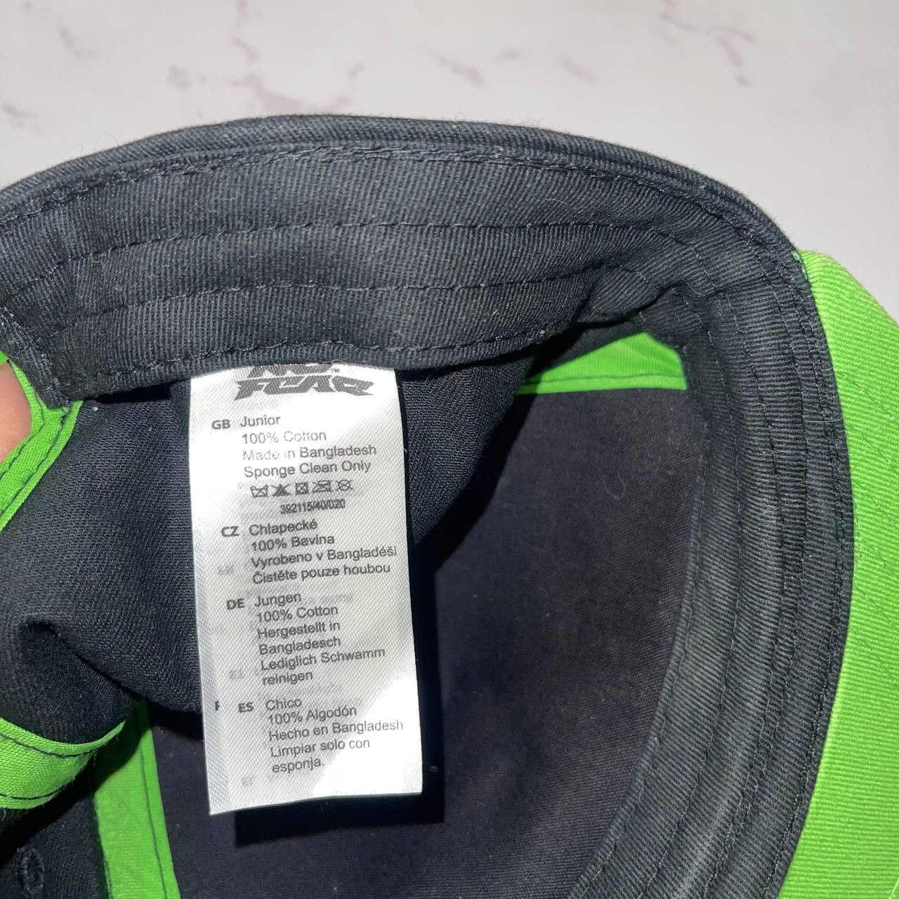 No Fear No Fear Green Black Baseball Cap Hat Adjustable Strap Size ONE SIZE - 9 Thumbnail