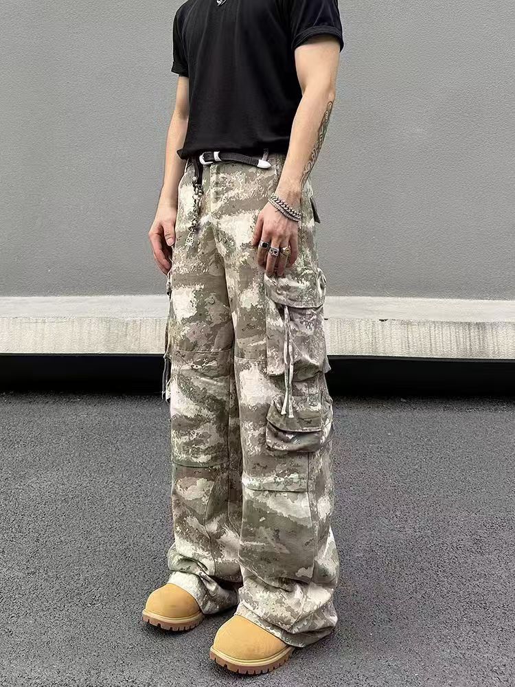 Japanese Brand × Vintage Retro multi-pocket camouflage work wide-leg pants Size US 30 / EU 46 - 3 Thumbnail