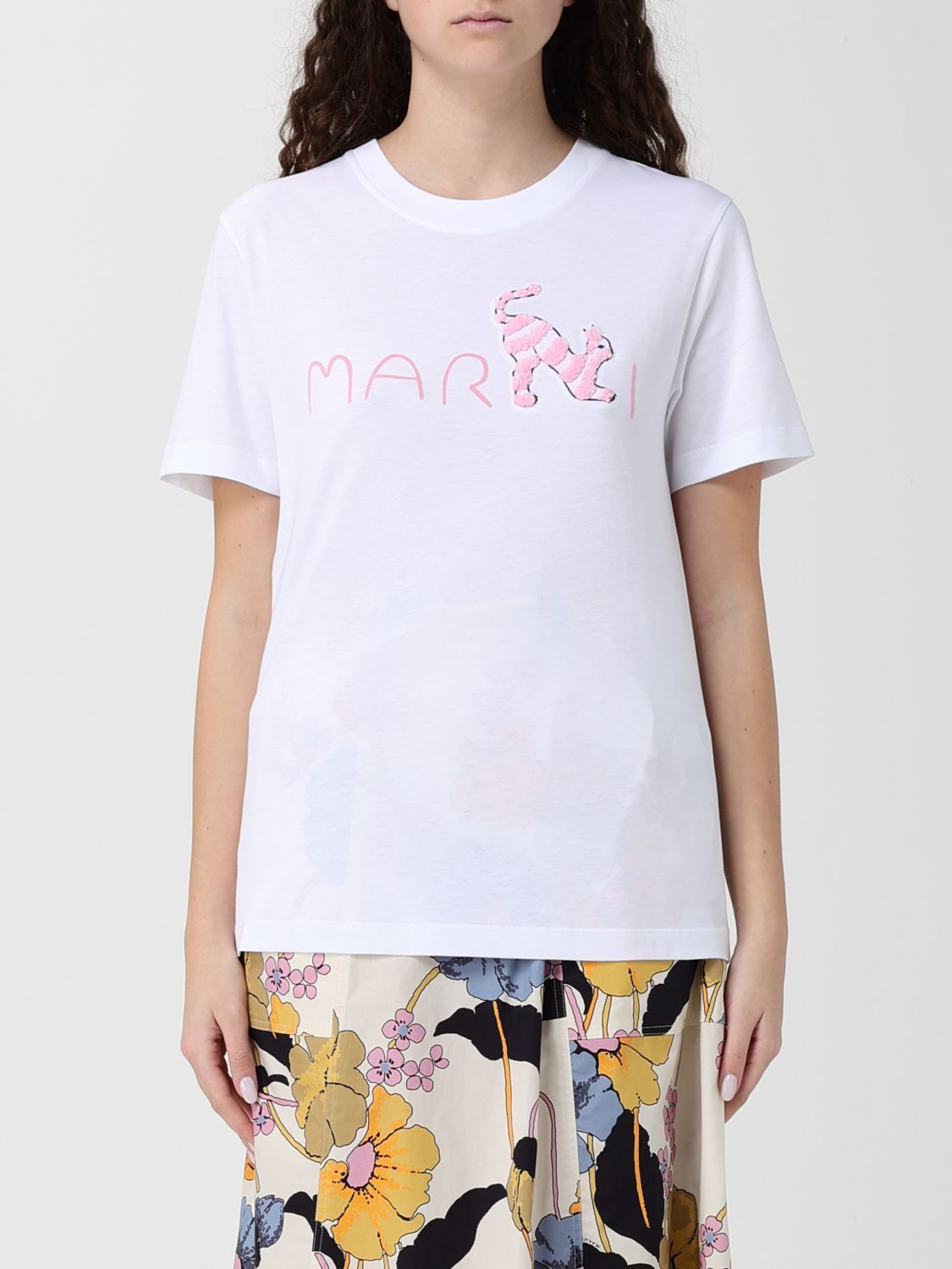 Marni Marni T-Shirt Woman White Size S / US 4 / IT 40 - 1 Thumbnail