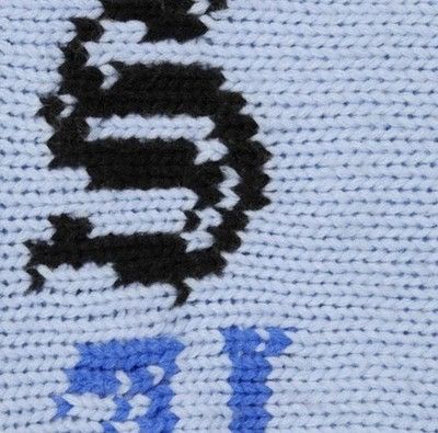 Supreme Supreme Old English Sleeves Sweater Light Blue Size US L / EU 52-54 / 3 - 2 Thumbnail