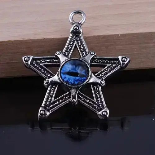 Jewelry Necklace Pentagram in Silver, Men's