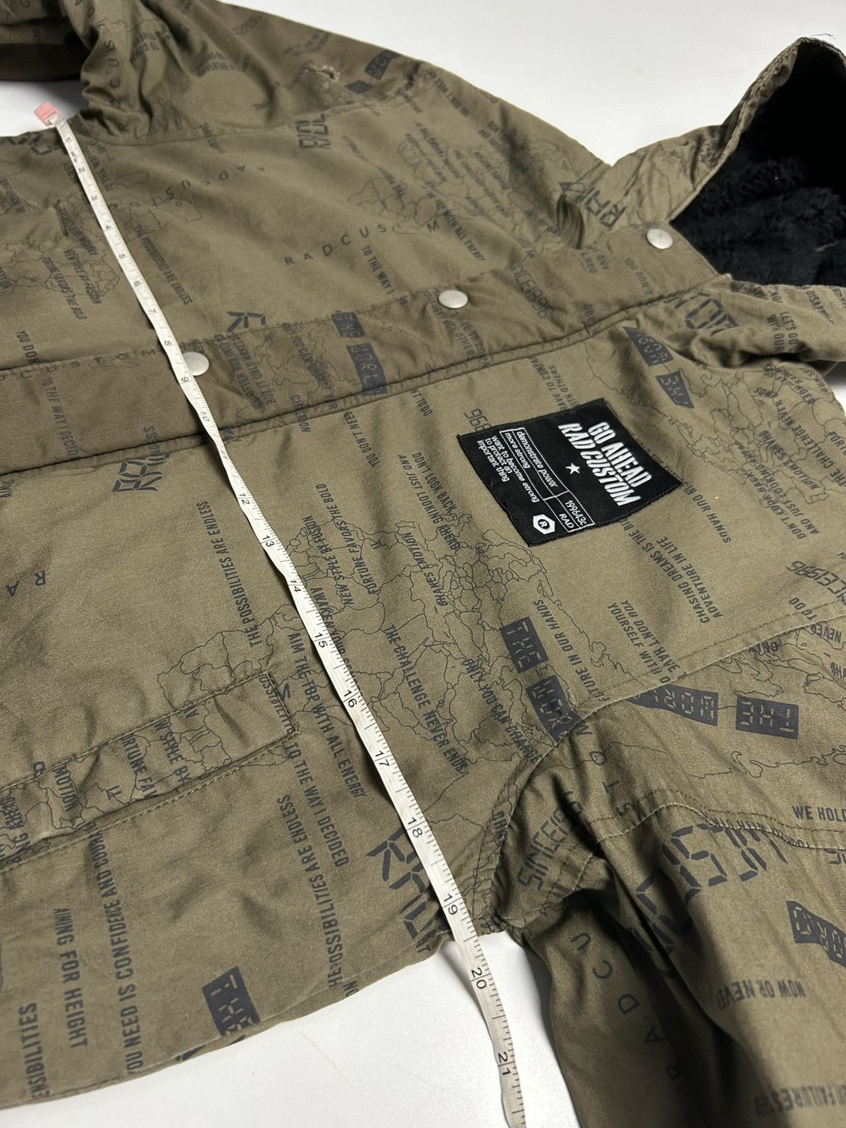 Japanese Brand RAD CUSTOM HOODIE BOMBER JACKET Size US XS / EU 42 / 0 - 7 Thumbnail