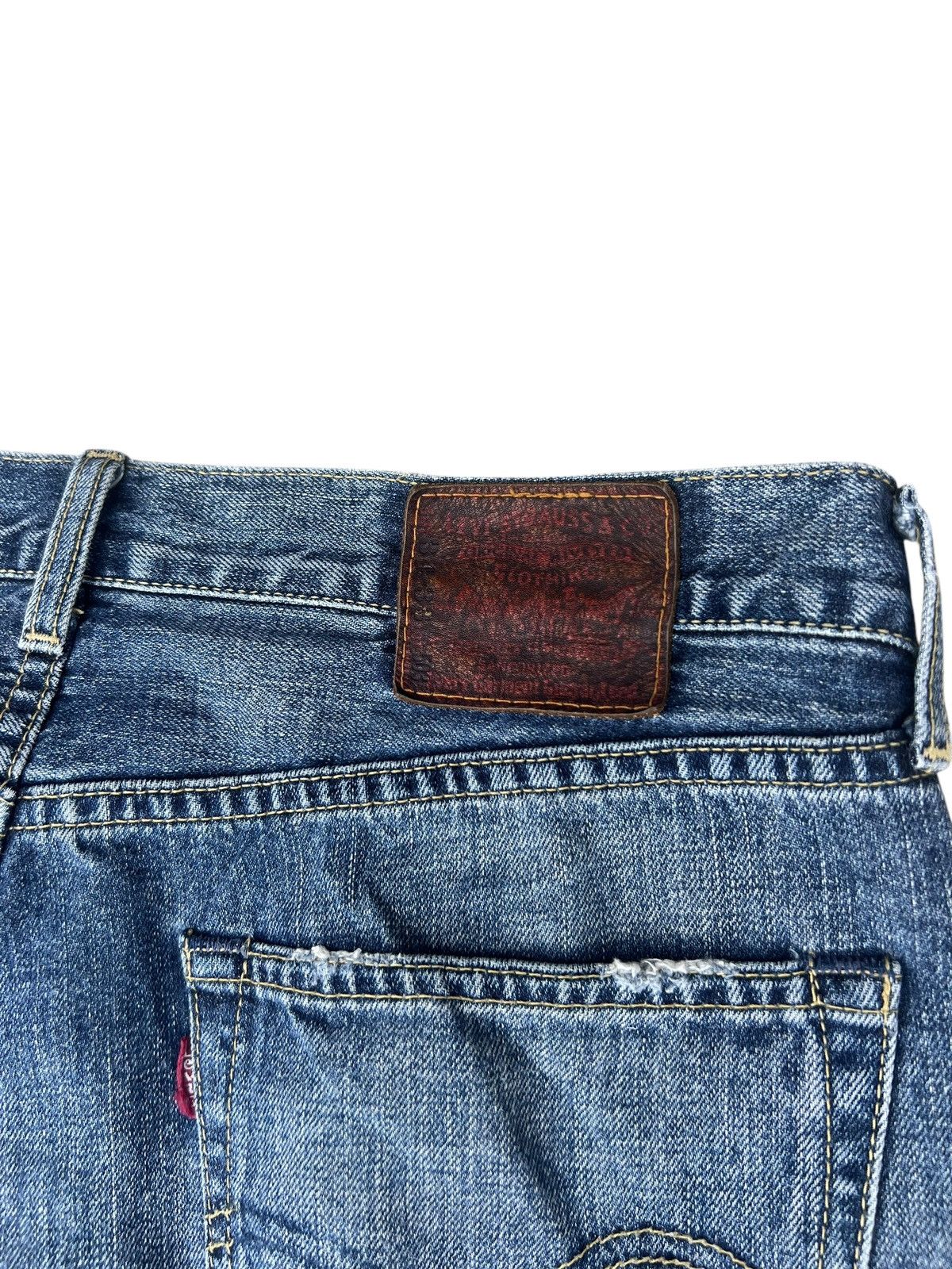 Levi's 2006 Levi’s 503 Leather Patch Distressed Faded Denim Jeans Size US 34 / EU 50 - 18 Thumbnail